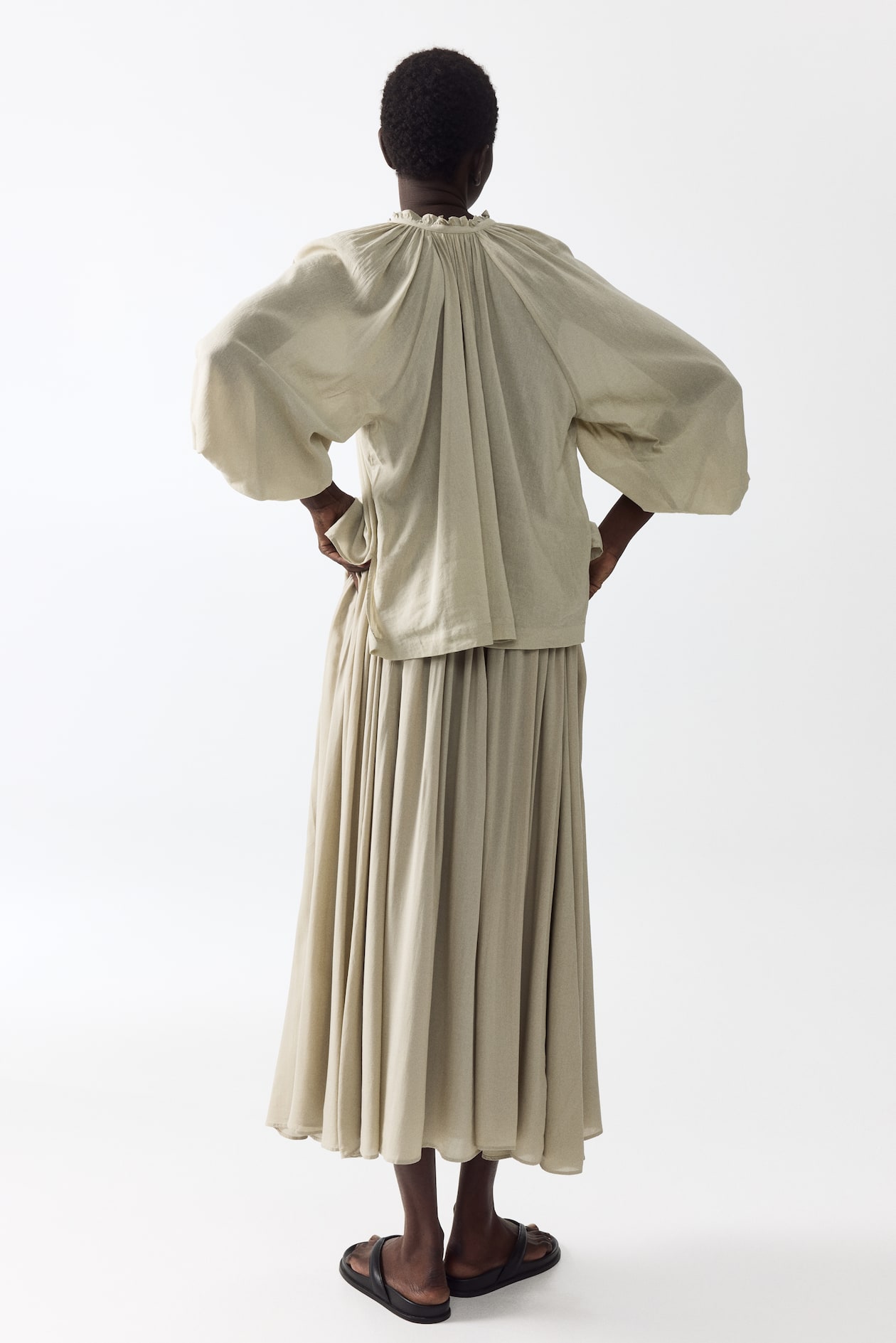 Gathered Modal Skirt - image 4