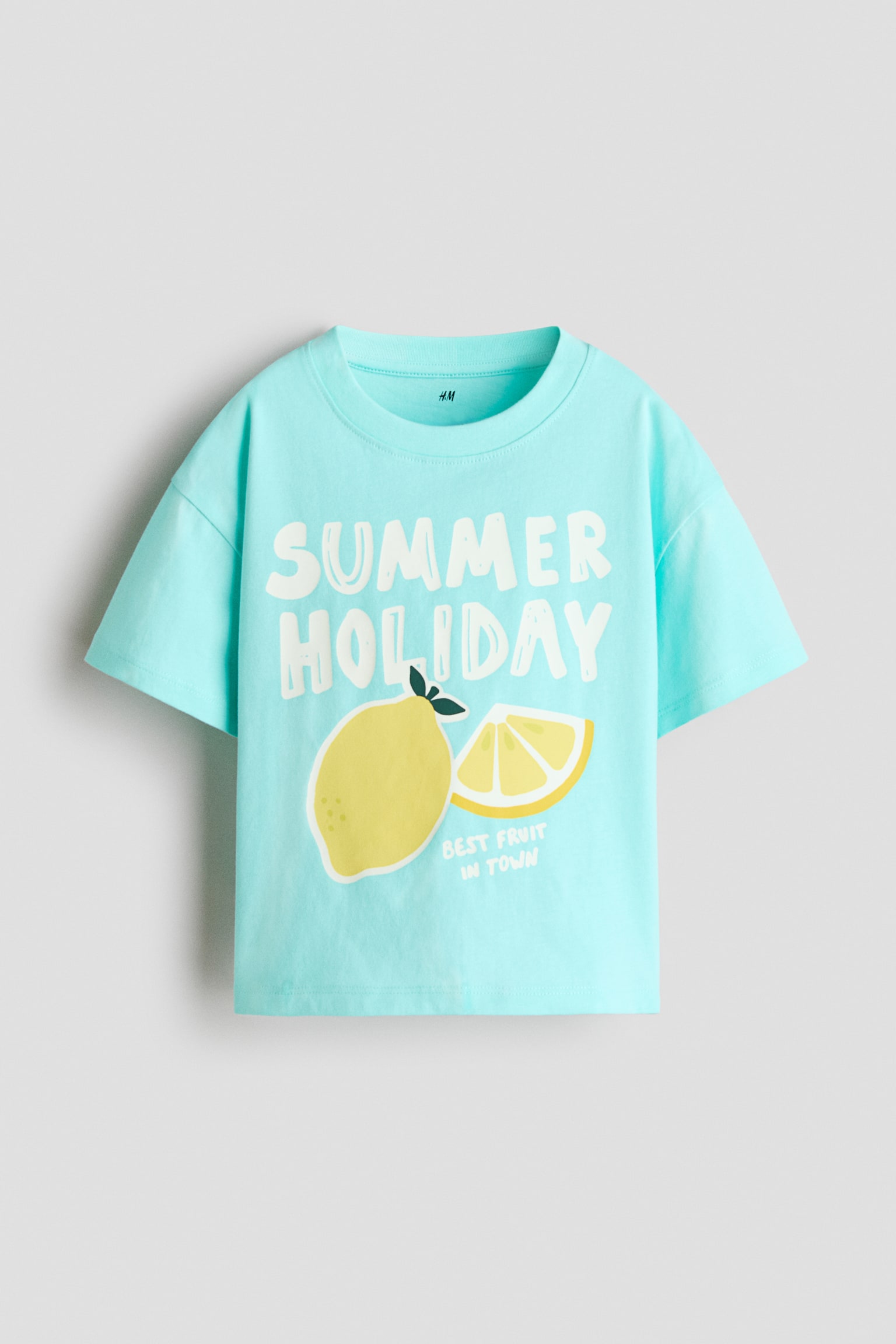 T-shirt i bomuld med trykt motiv - Lys turkis/Summer Holiday/Lys rosa/Fruit And Fun