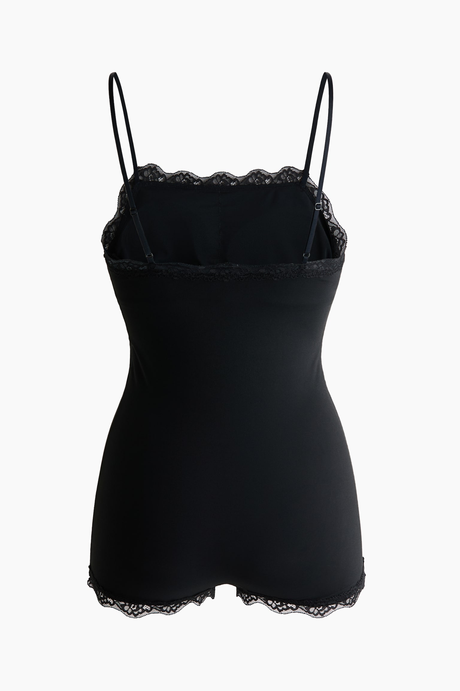 Padded Cup Microfibre Bodysuit - Black - 6