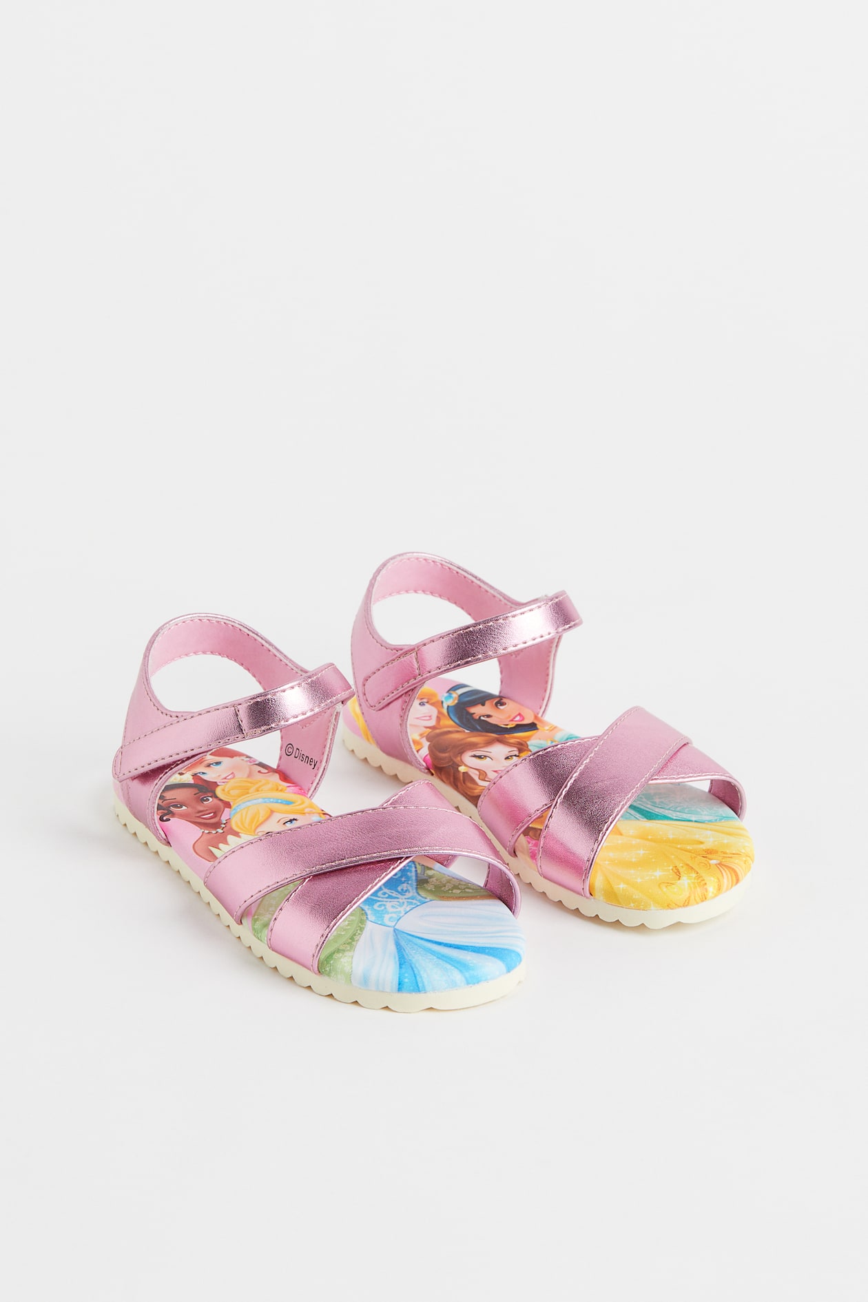 Sandali con stampa glitter Rosa/Principesse Disney BAMBINO