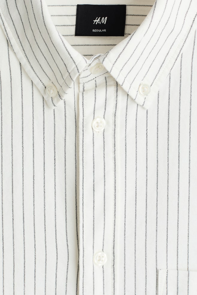 Oxfordhemd in Regular Fit-Weiß/Gestreift - 6