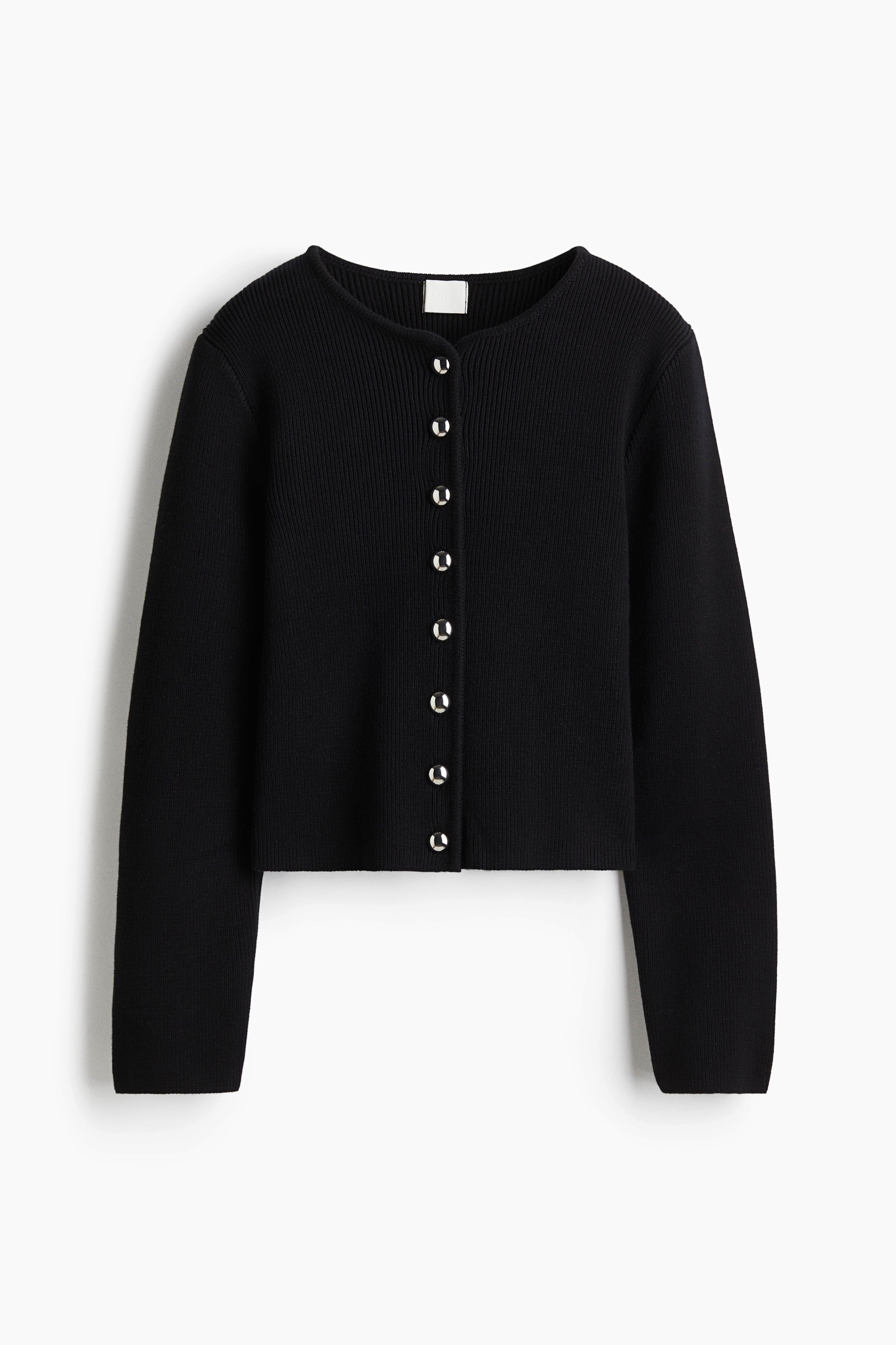 Rib-Knit Cotton Cardigan