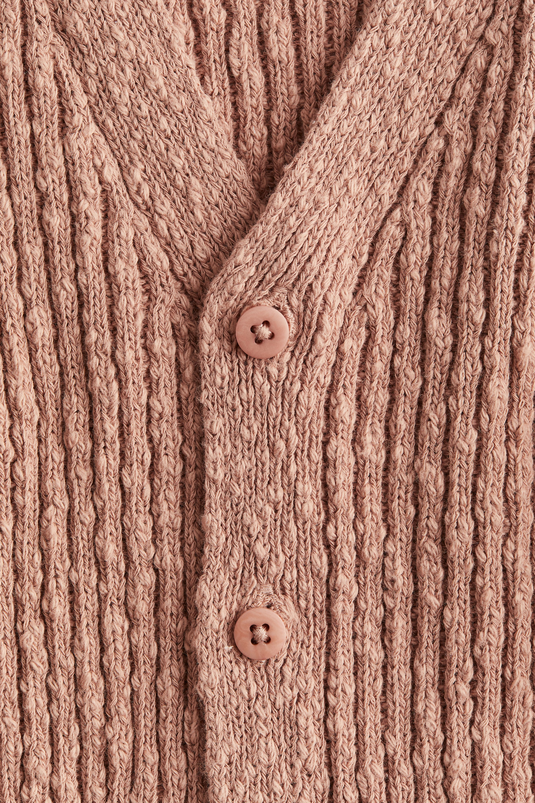 Oversized bouclé-knit cardigan