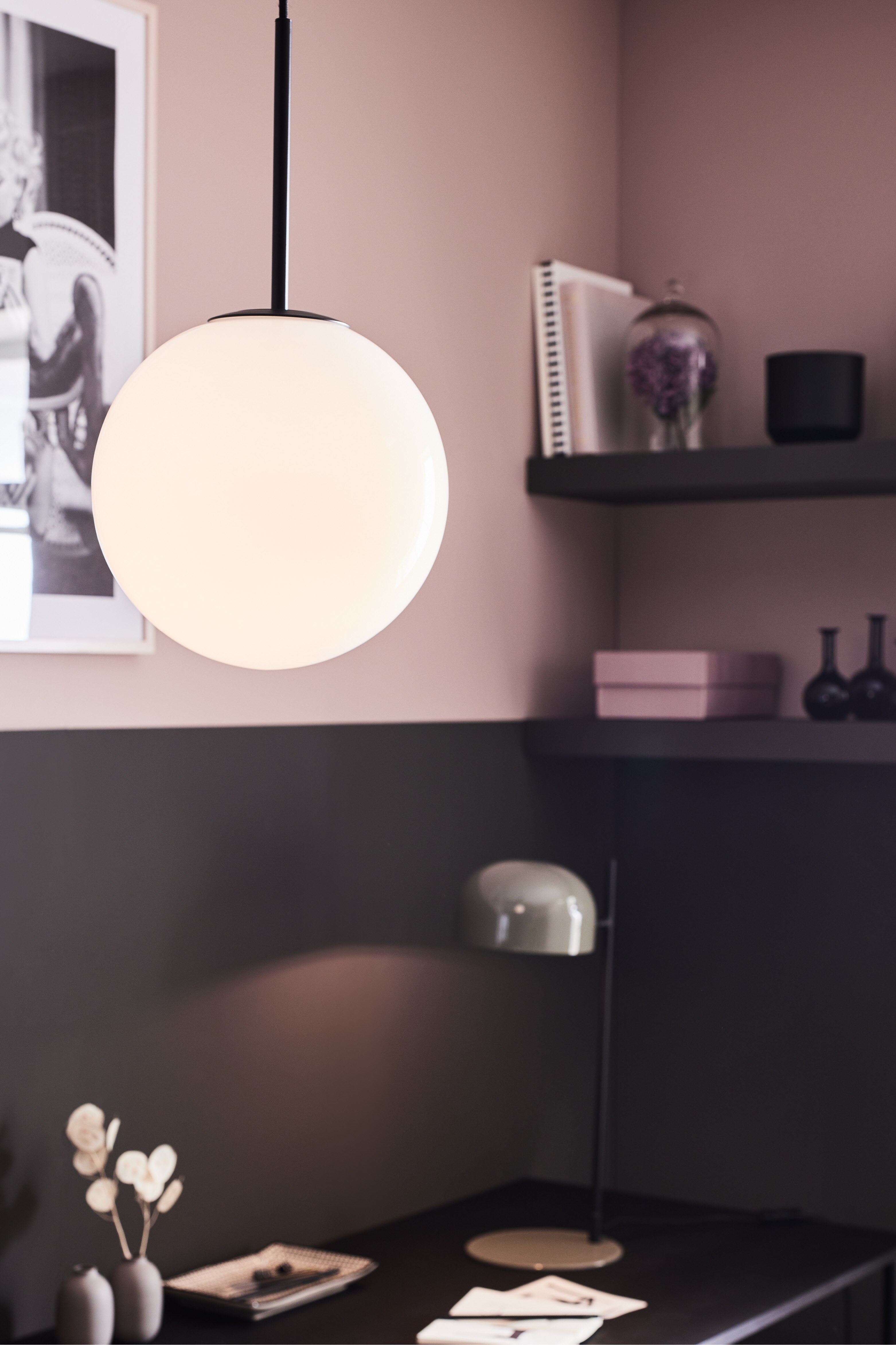 Dione Loftlampe - White/black/Smoke/antique