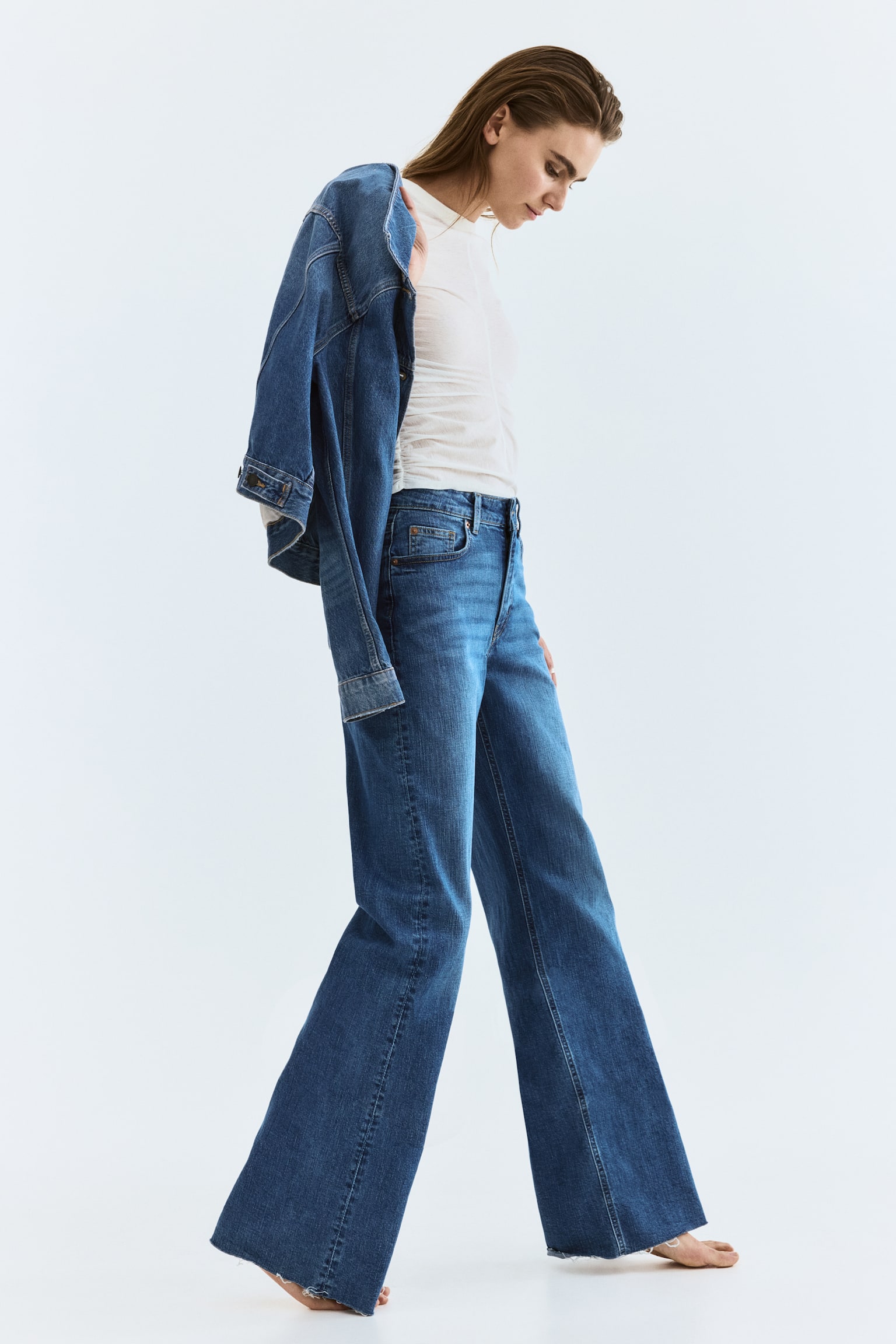 Wide High Jeans - Blu denim lavato/Marrone scuro/Grigio denim scuro/Blu denim navy/Blu denim scuro/Blu denim/Bianco/Blu denim chiaro/Blu denim navy/Blu denim chiaro/Blu denim/Blu denim/Blu denim chiaro/Blu denim scuro/Blu denim - 3