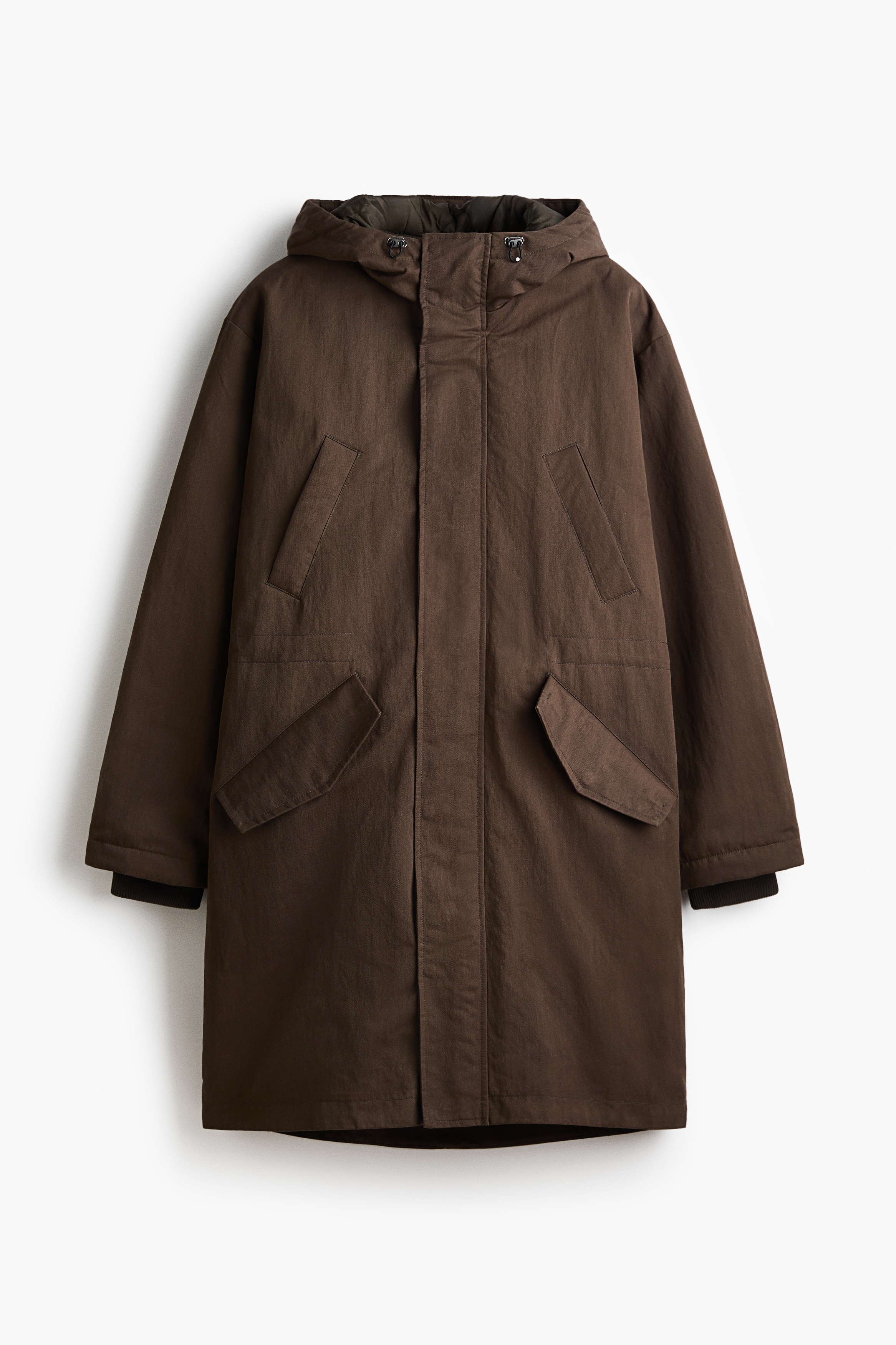 H & M - Wattierter Parka - Grün - Herren