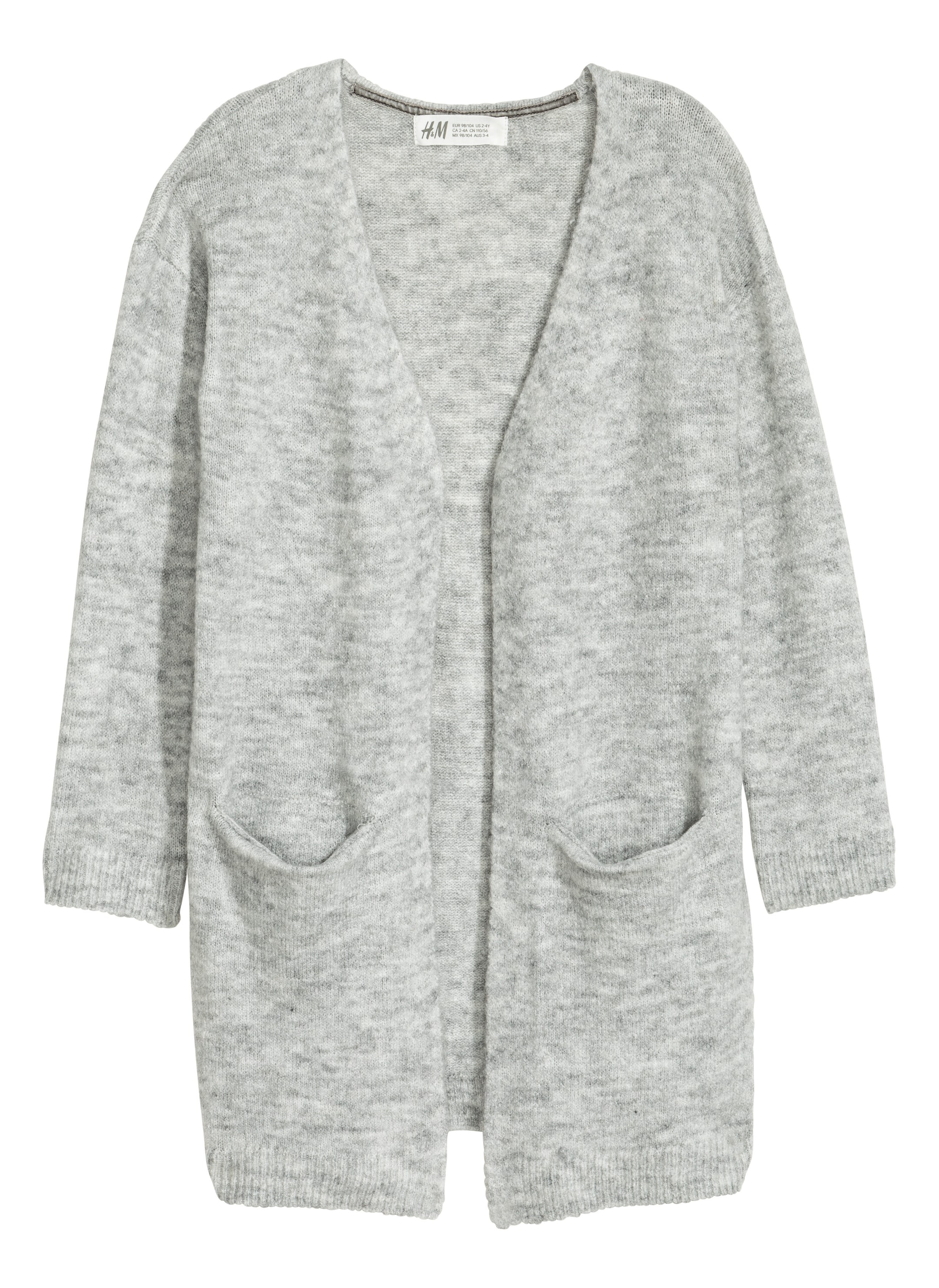 View larger image: Knitted cardigan - Light grey marl - Kids | H&M GB 1