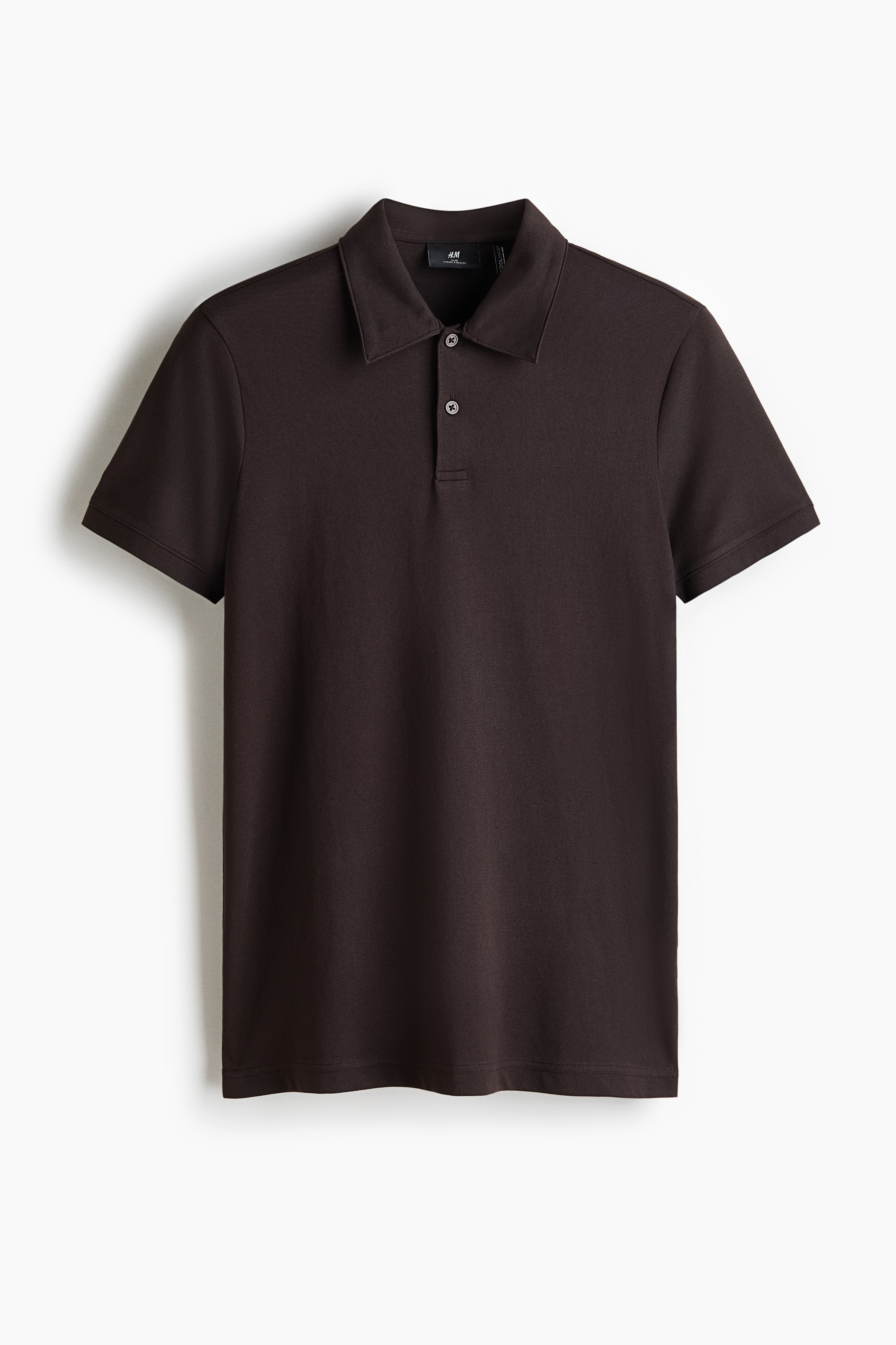 COOLMAX® Slim-Fit Polo Shirt - Dark brown/Black/Navy blue/Gray/White/Teal