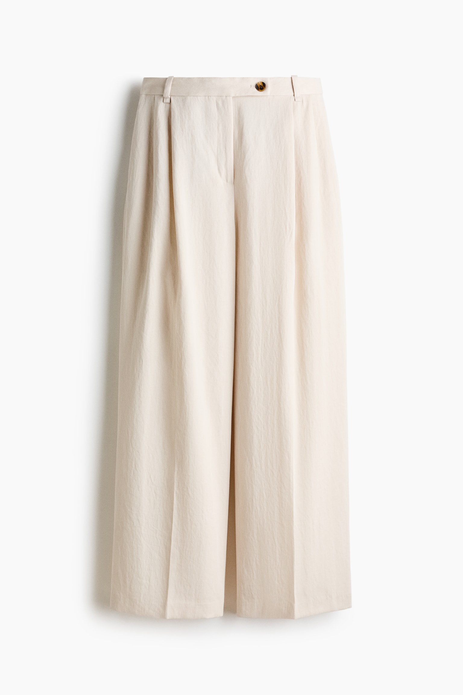 Tailored trousers - Light beige/Dark olive green/Dark brown - 2