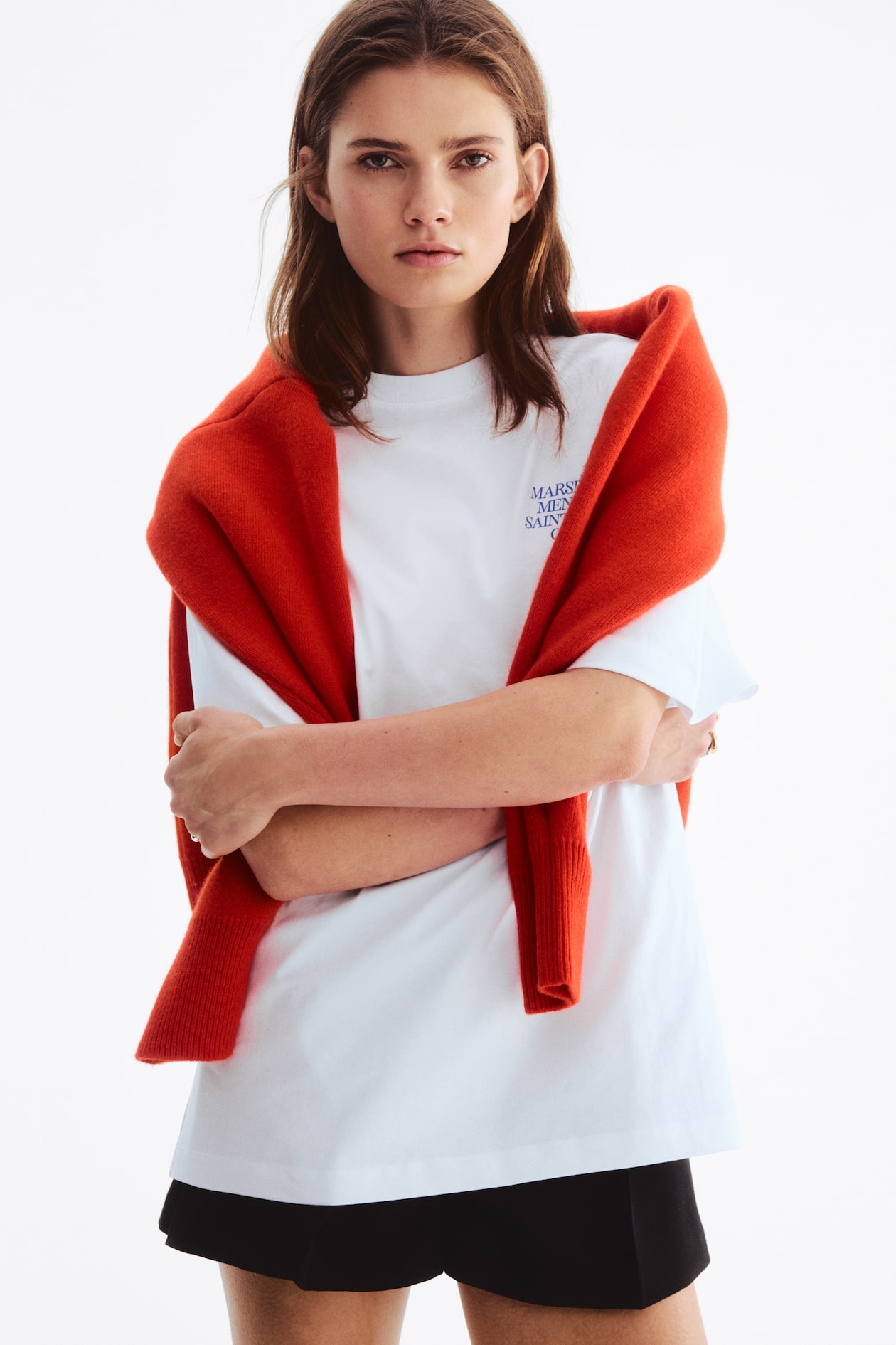 Oversized T-Shirt with Printed Motif - image 3