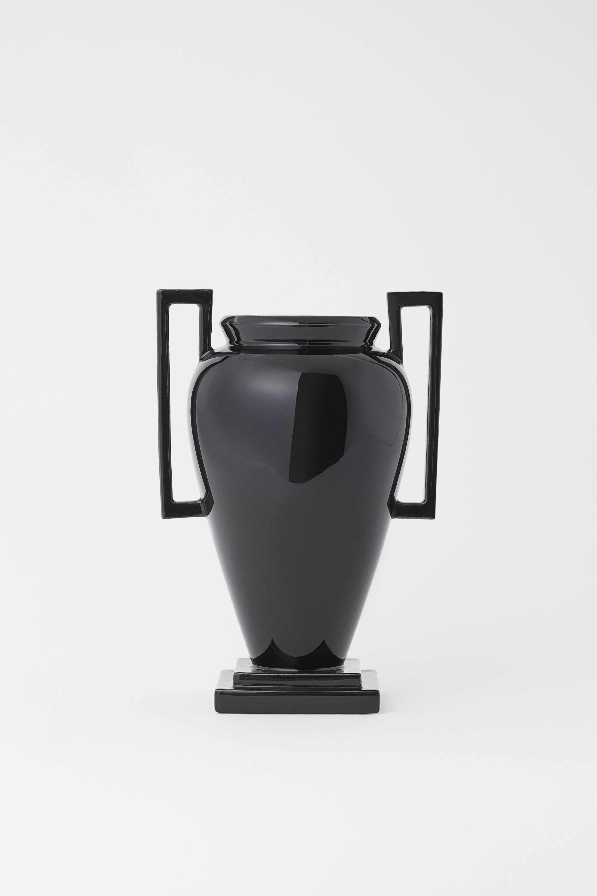 Rustikale Keramikvase Mit 2 Griffen – Kleine Dekorative Blumenvase In Vintage-Weiß (14,8 Cm Hoch)