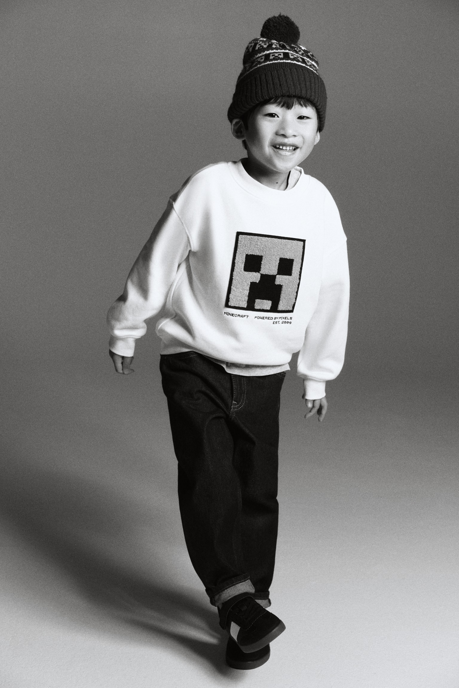 Oversized printed sweatshirt - White/Minecraft/Navy blue/Marvel Comics/White/Lego Brand/Blue/Bluey/Light grey marl/Snoopy/Navy blue/Marvel Comics/White/SmileyWorld®/Light grey/Hot Wheels - 4