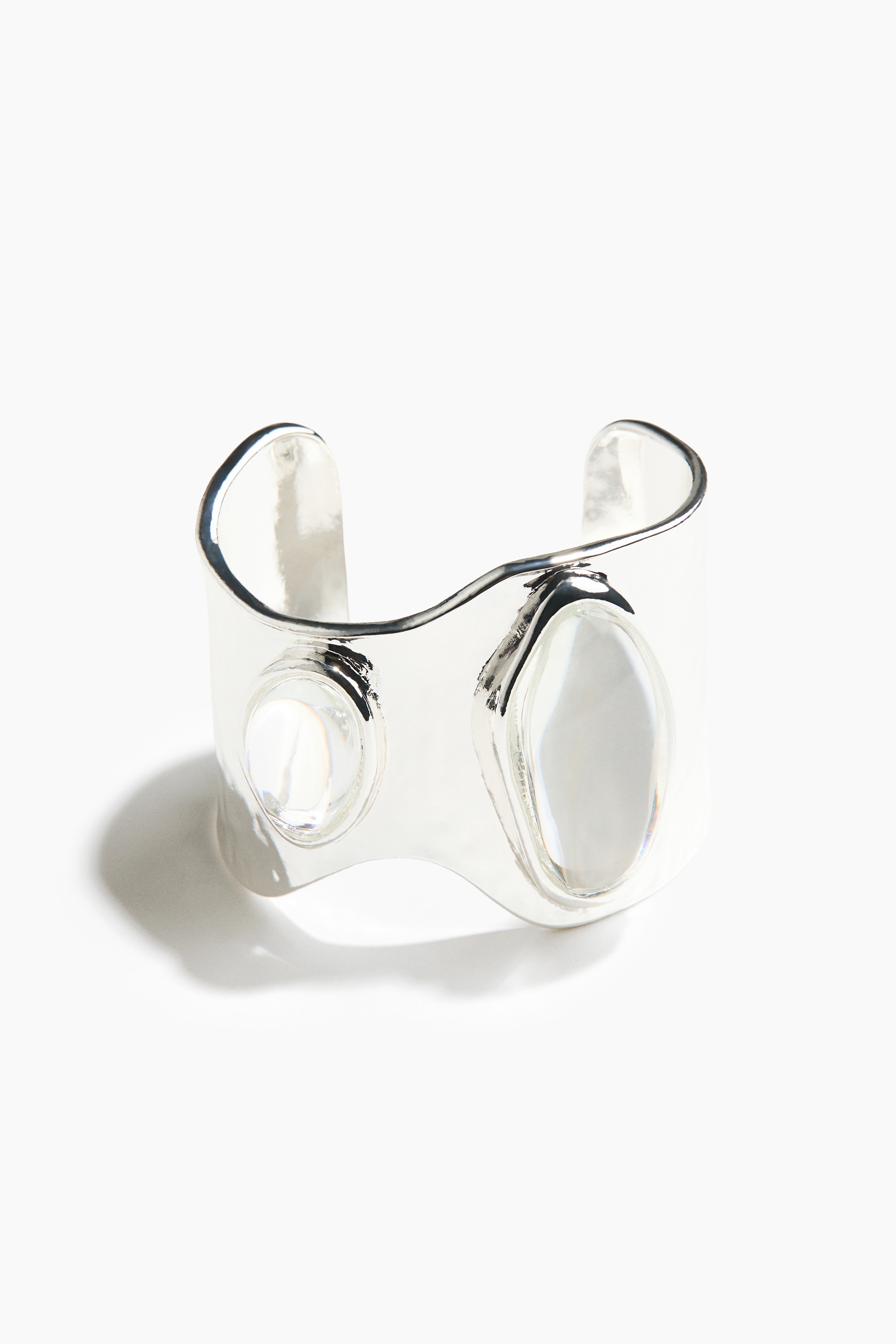 Women's Silver-colored Embellished Cuff Bracelet | H&M US