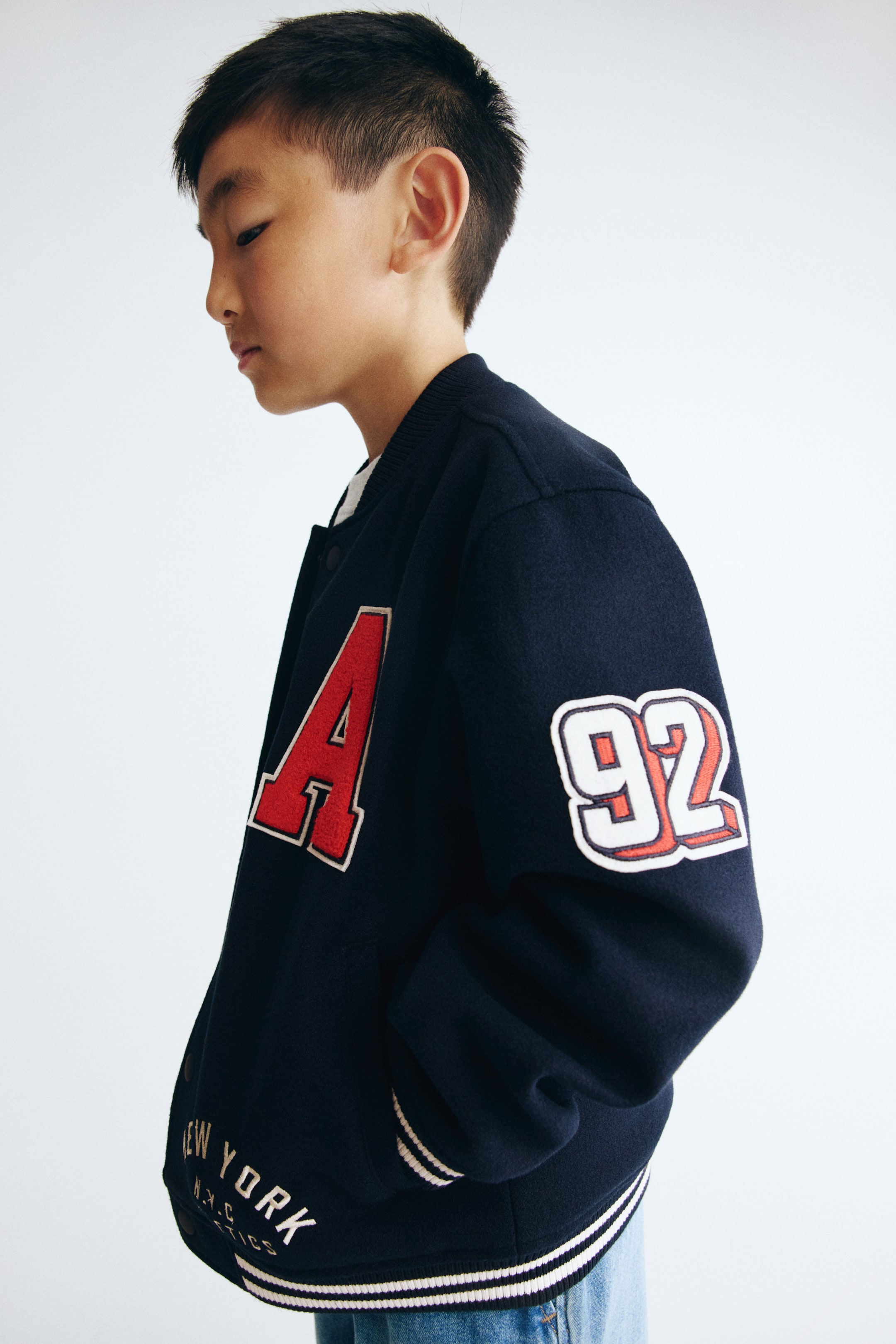 Детские куртки H&M Motif-Detail Baseball Jacket — фото 3