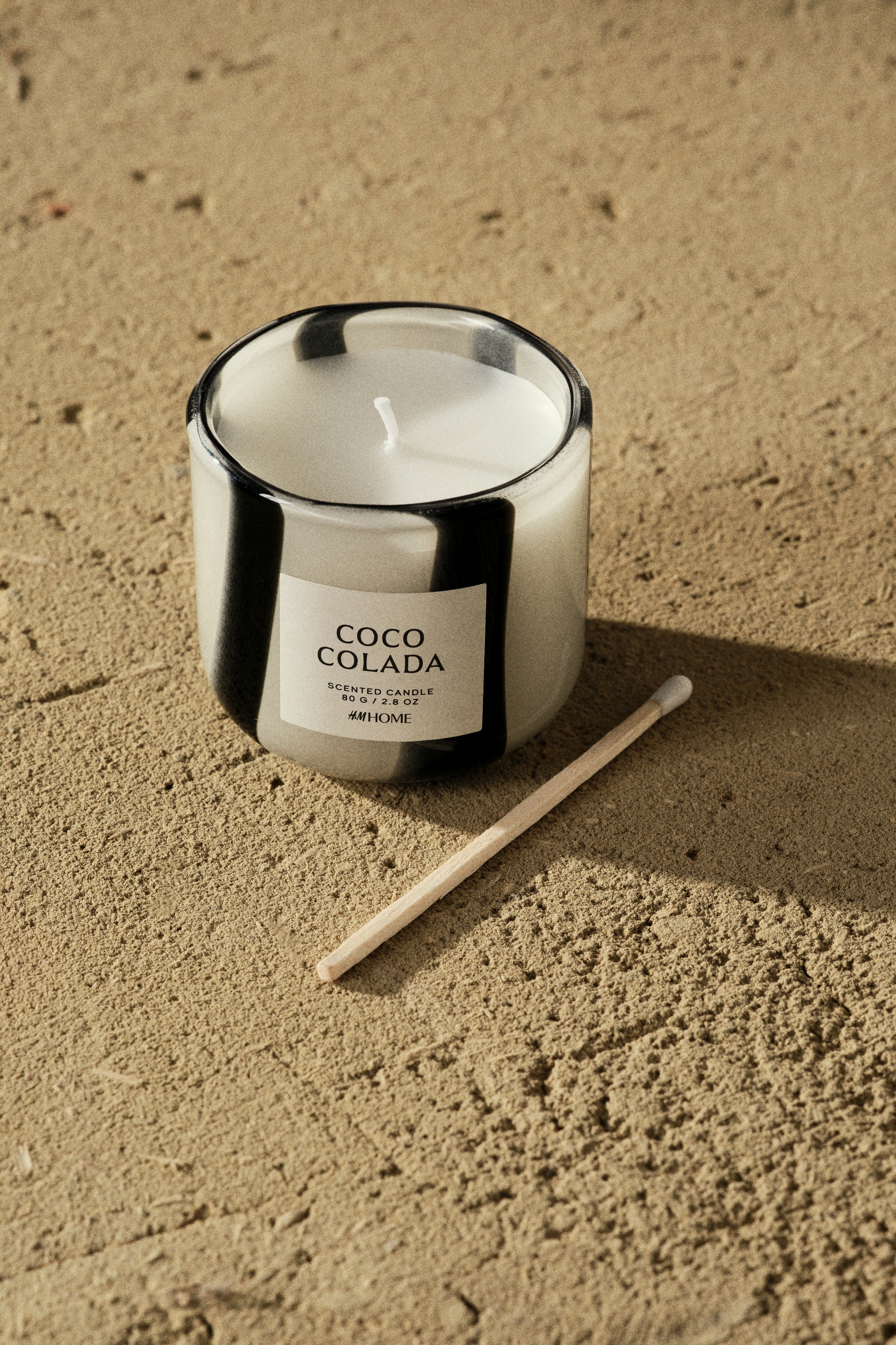 Duftlys i glassbeholder - Coco Colada/Blå stripet/Minted Fig/Lily Of The Valley