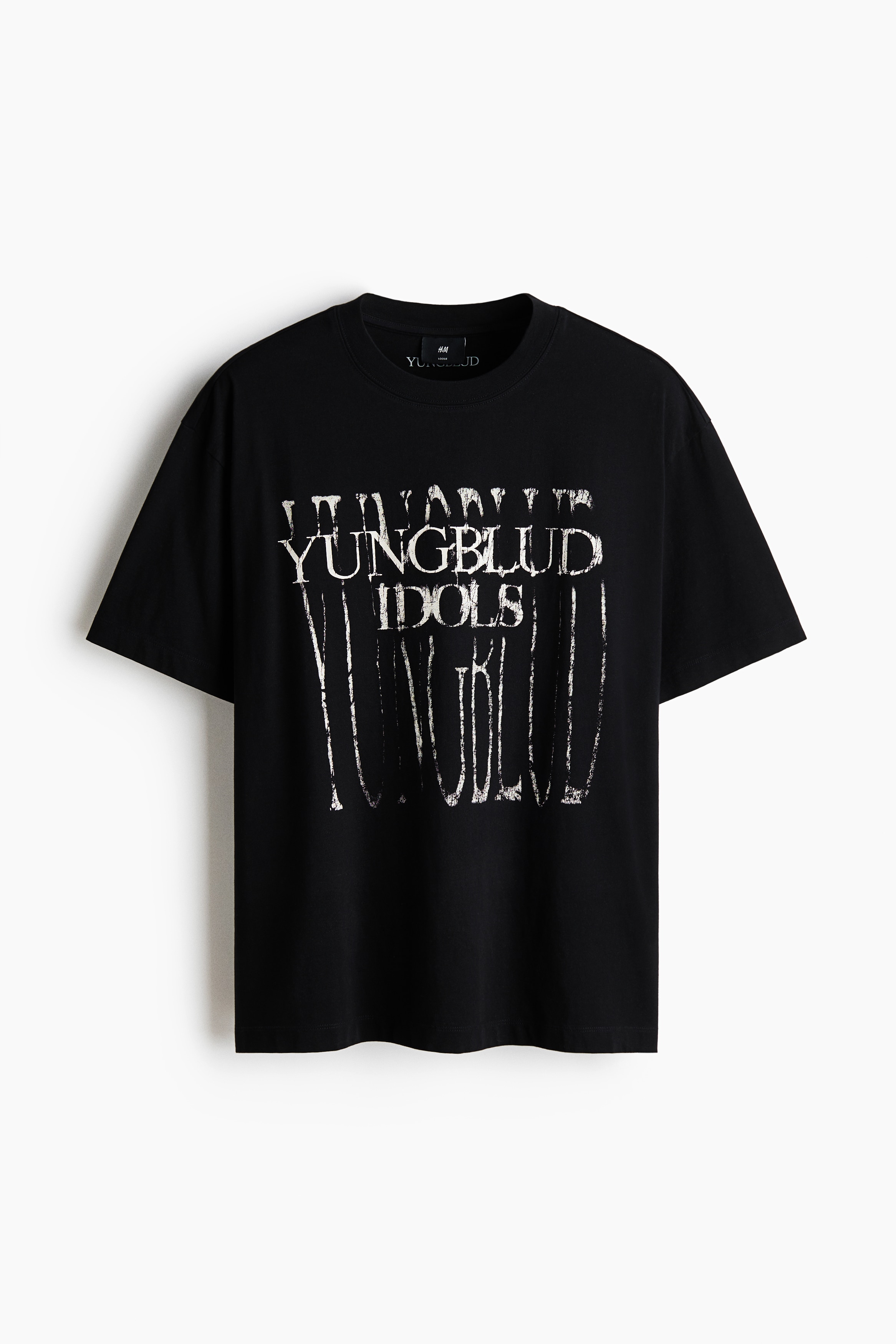 Loose Fit Printed T-shirt - Black/Yungblud Idols/Grey/Linkin Park