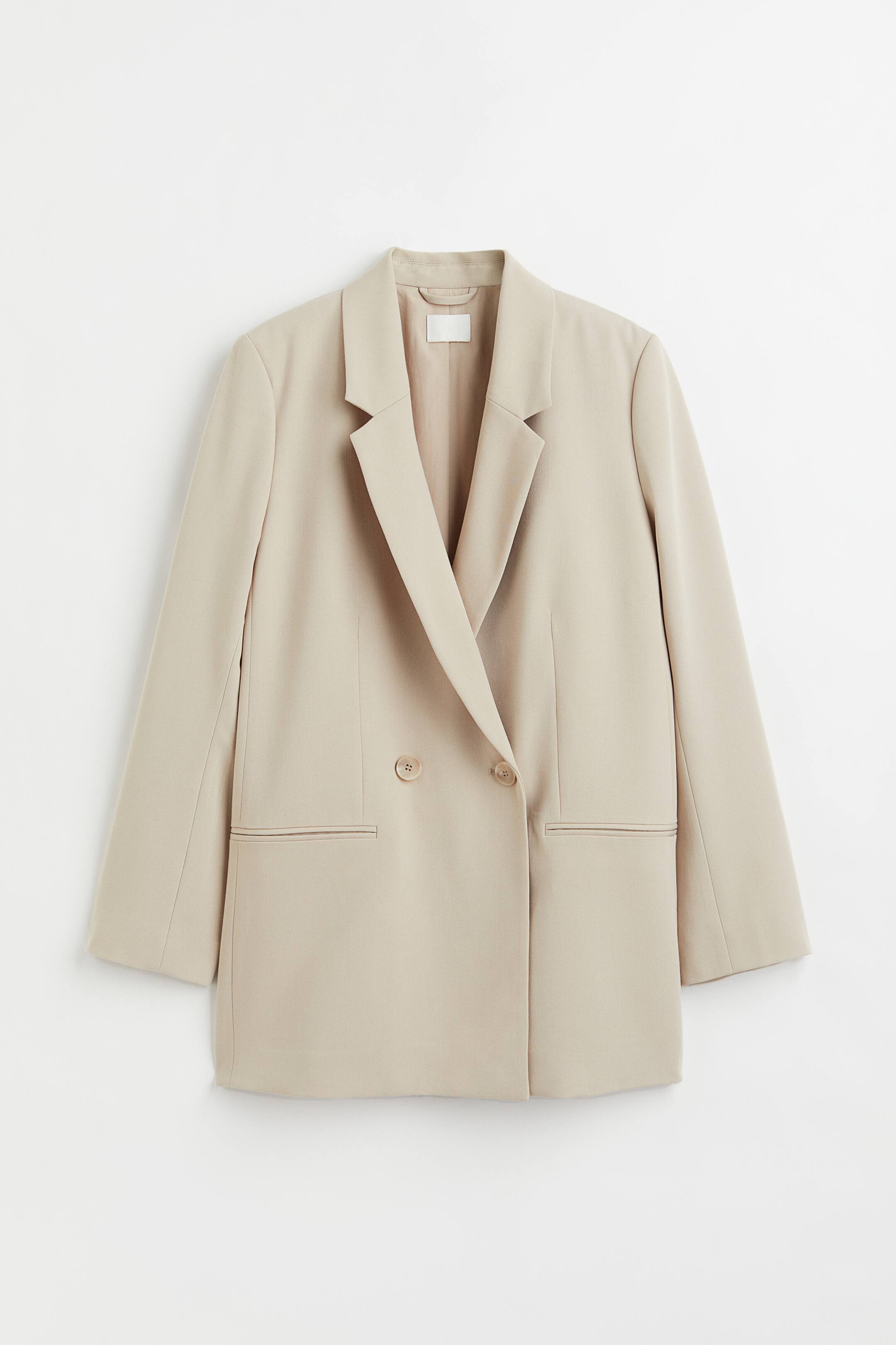 Agrandir l'image: Blazer à double boutonnage - Beige clair - FEMME | H&M CH 1
