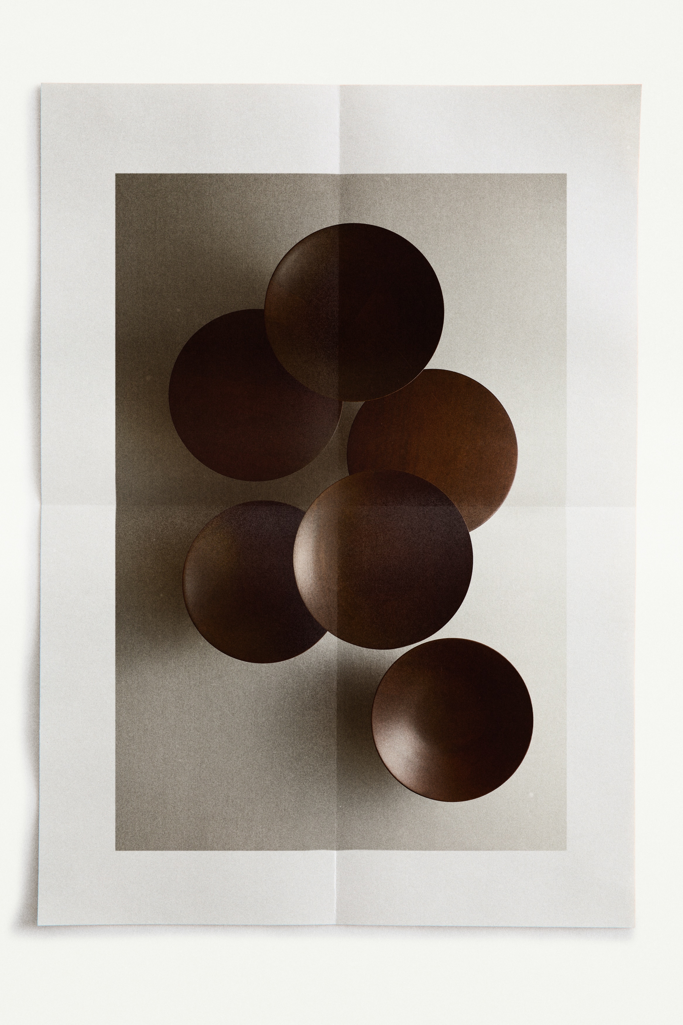 Bol de servir con pie - Marrón oscuro