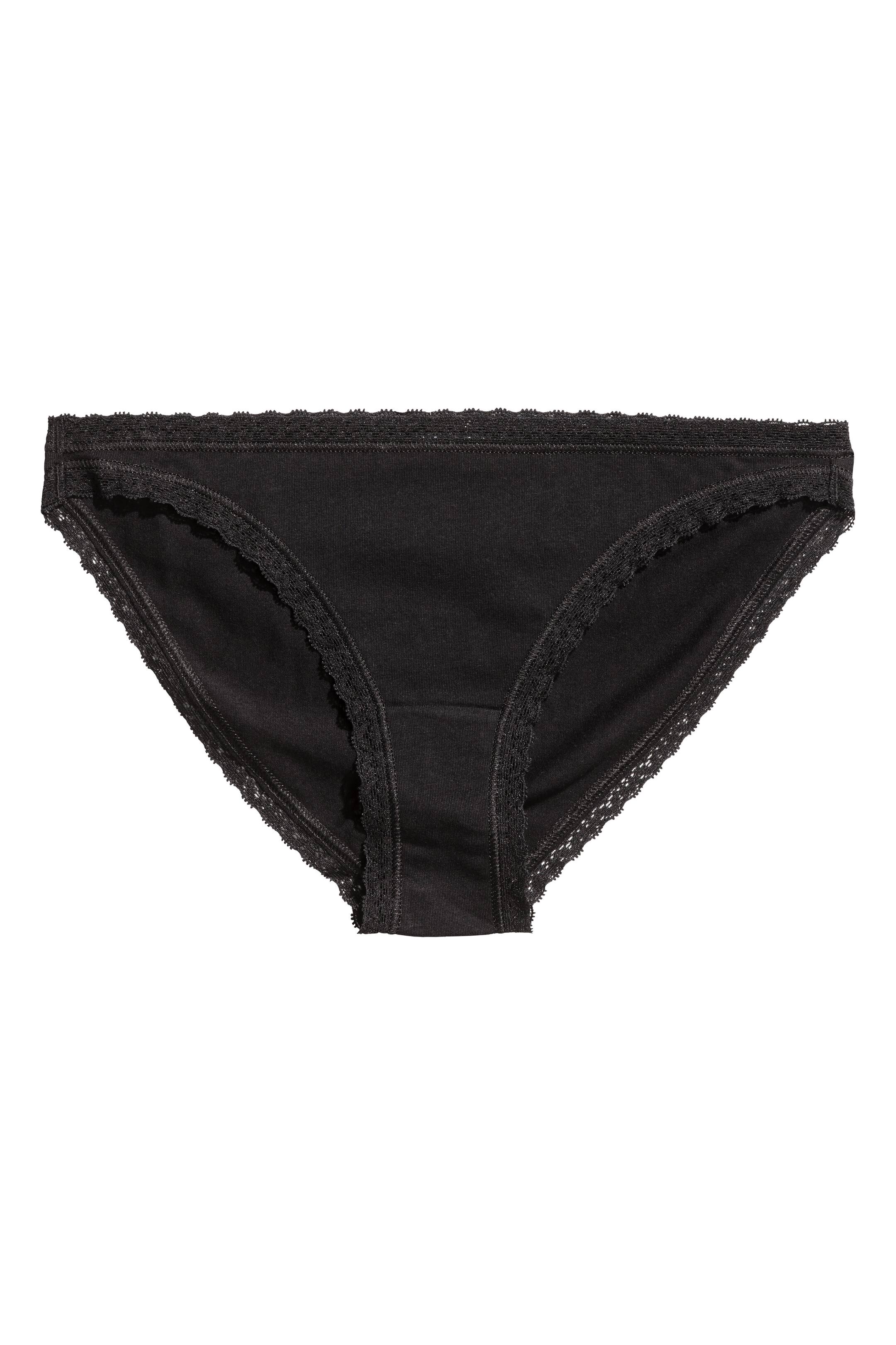 View larger image: 4-pack bikini briefs - Black - Ladies | H&M GB 1