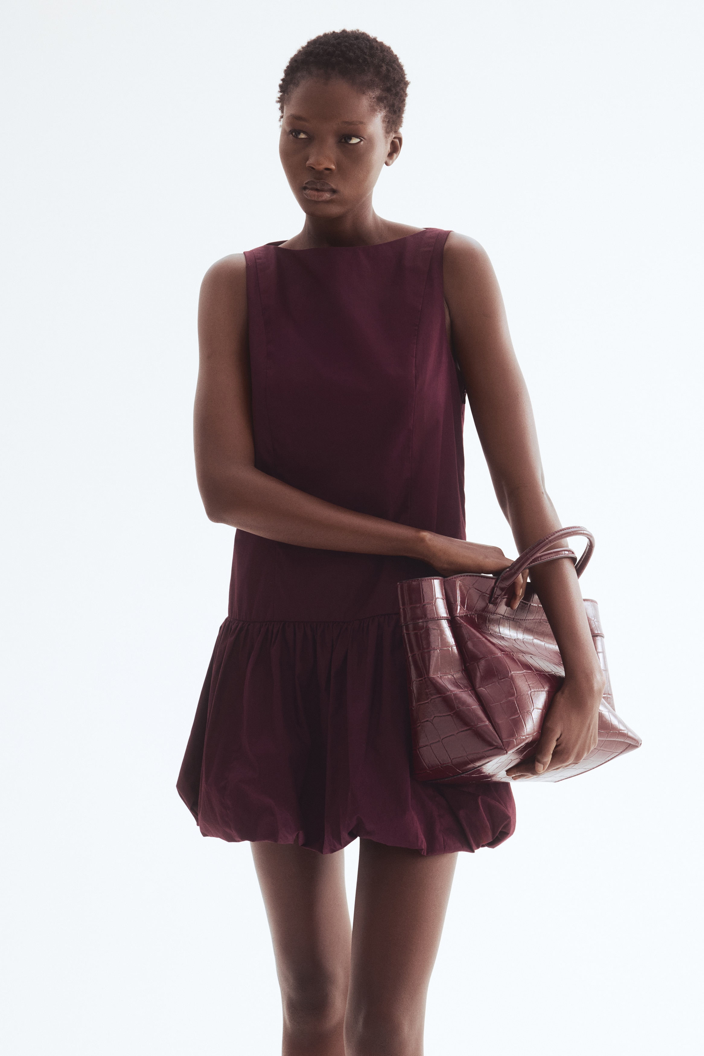 Bubble-hem dress