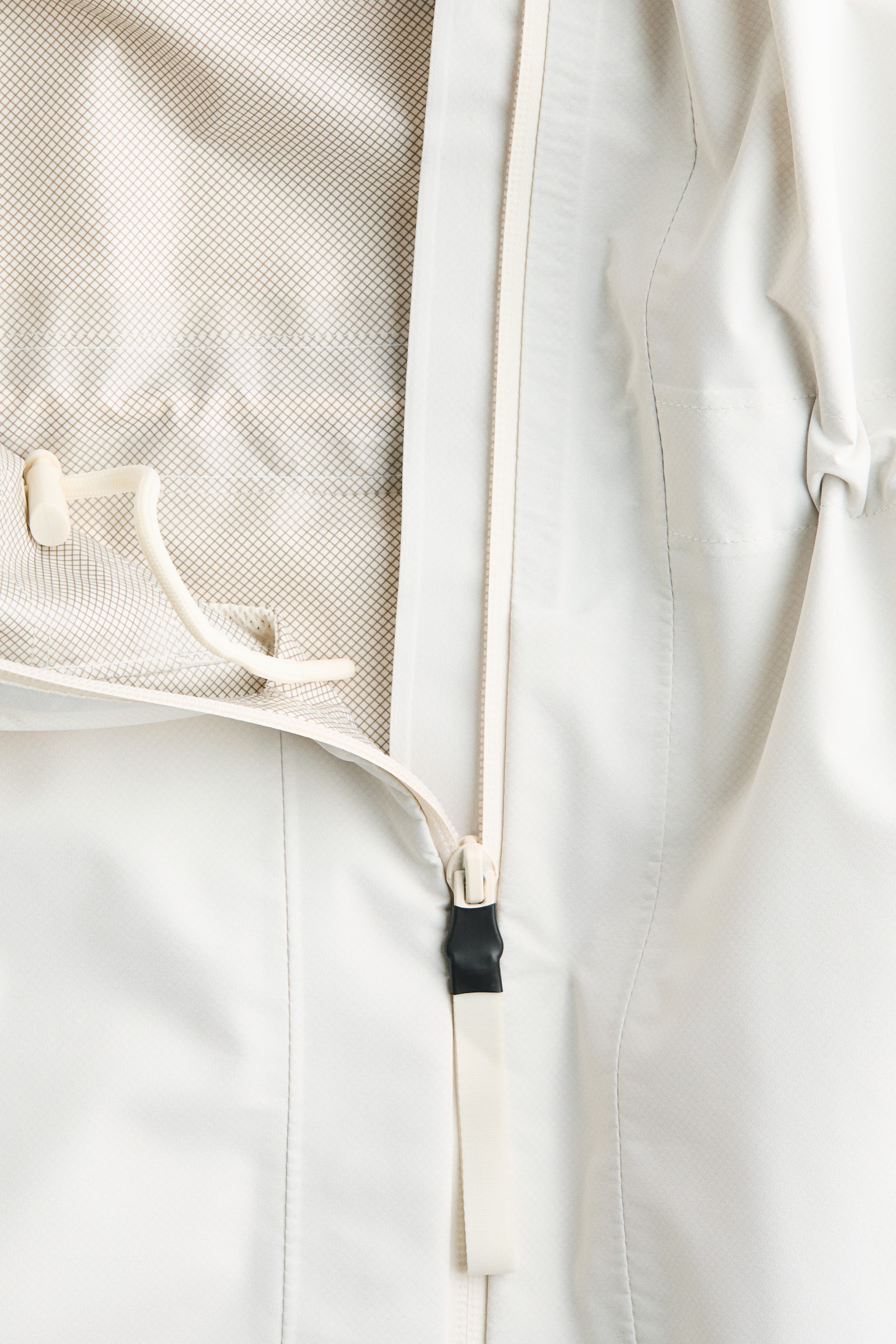 Rain jacket with StormMove™ - White/Black/Beige - 4