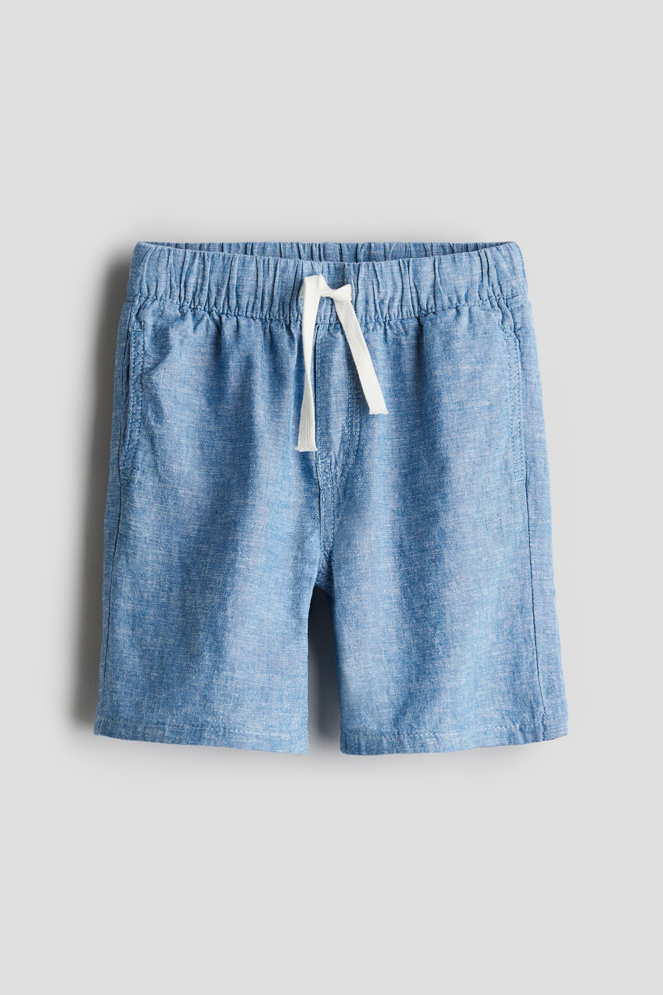 Linen-blend Pull-on Shorts