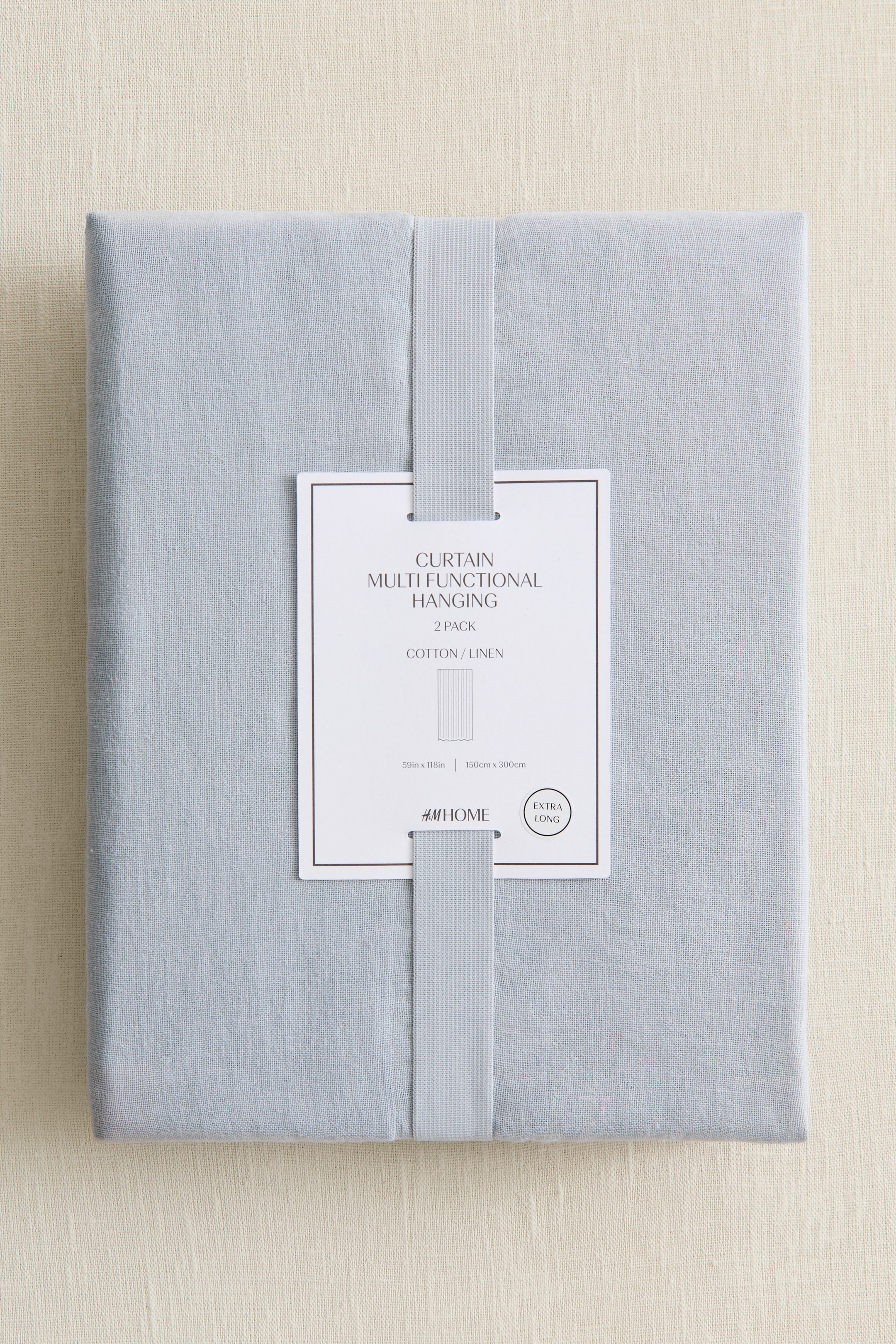 Visualizza immagine più grande: Tende lunghe in misto lino 2 pezzi - Azzurro - HOME | H&M IT 2