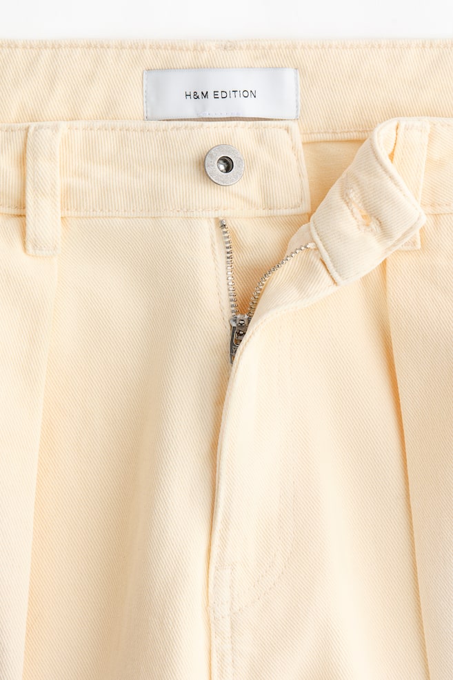 Barrel Leg Regular Waist Jeans - Pale yellow - 5