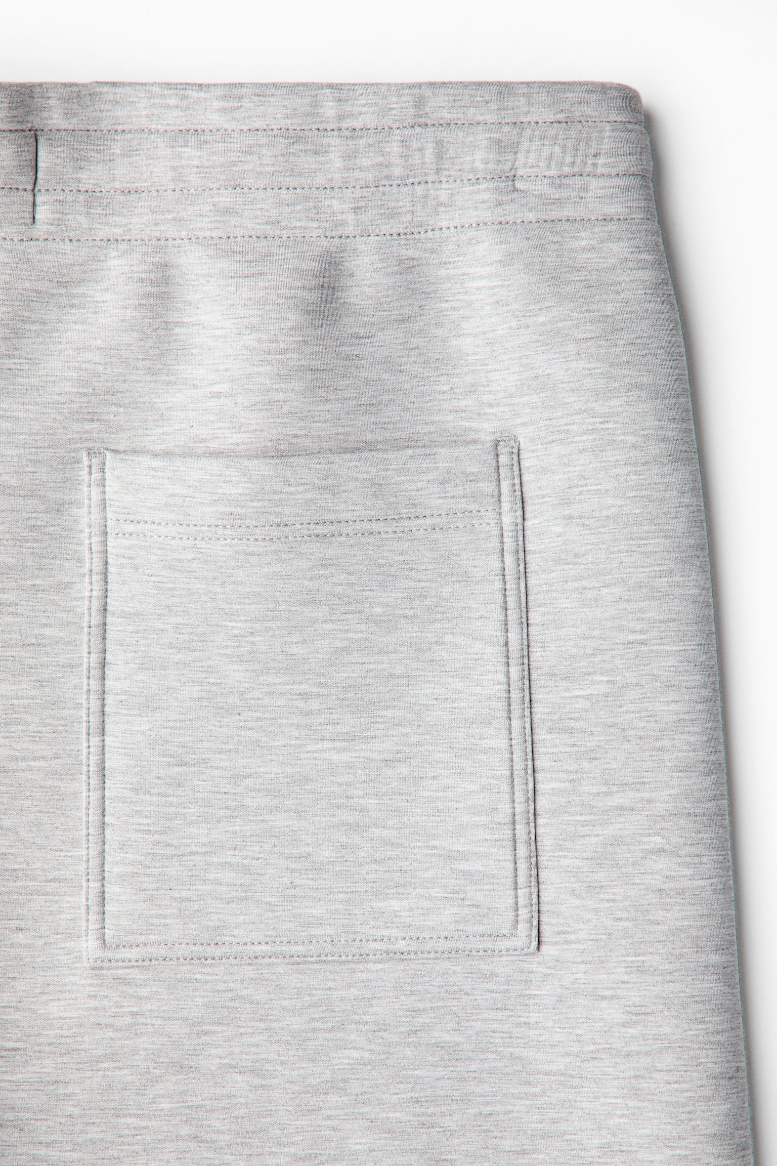 Short décontracté en scuba - Gris clair chiné/Crème/Vert ancien clair/Vert kaki foncé - 6