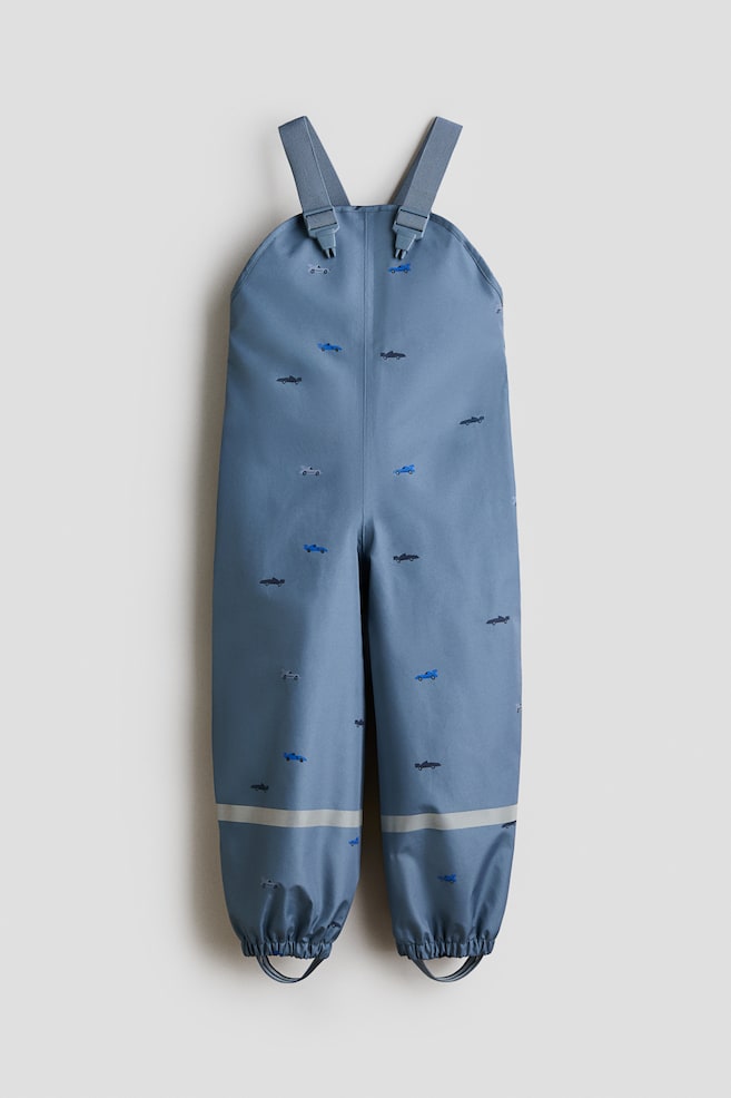 Rain Pants - Dark dusty blue/race cars/Dusty green/dinosaurs - 1