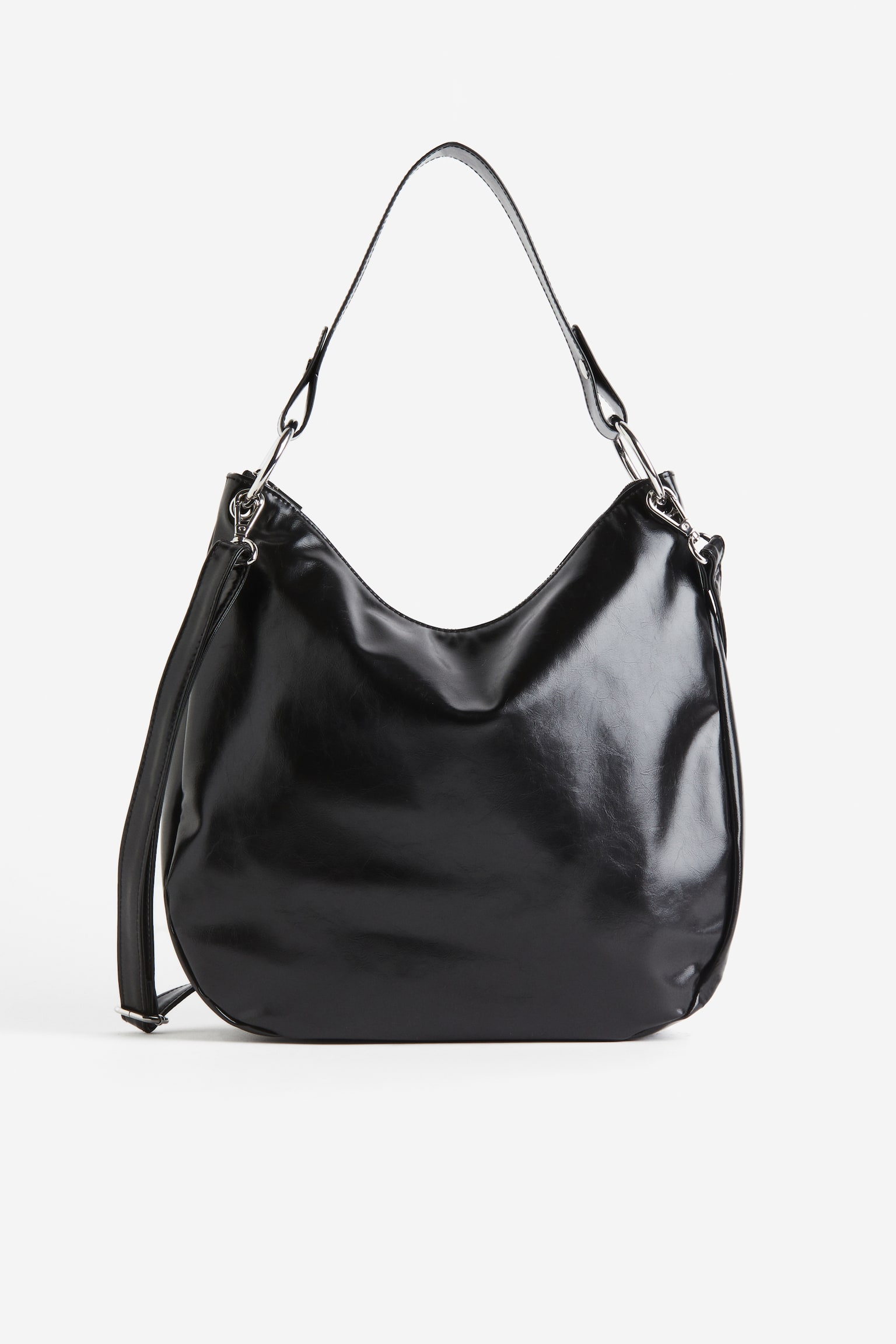 Hobo Bag - Black/Black/Greige/Distressed - 1