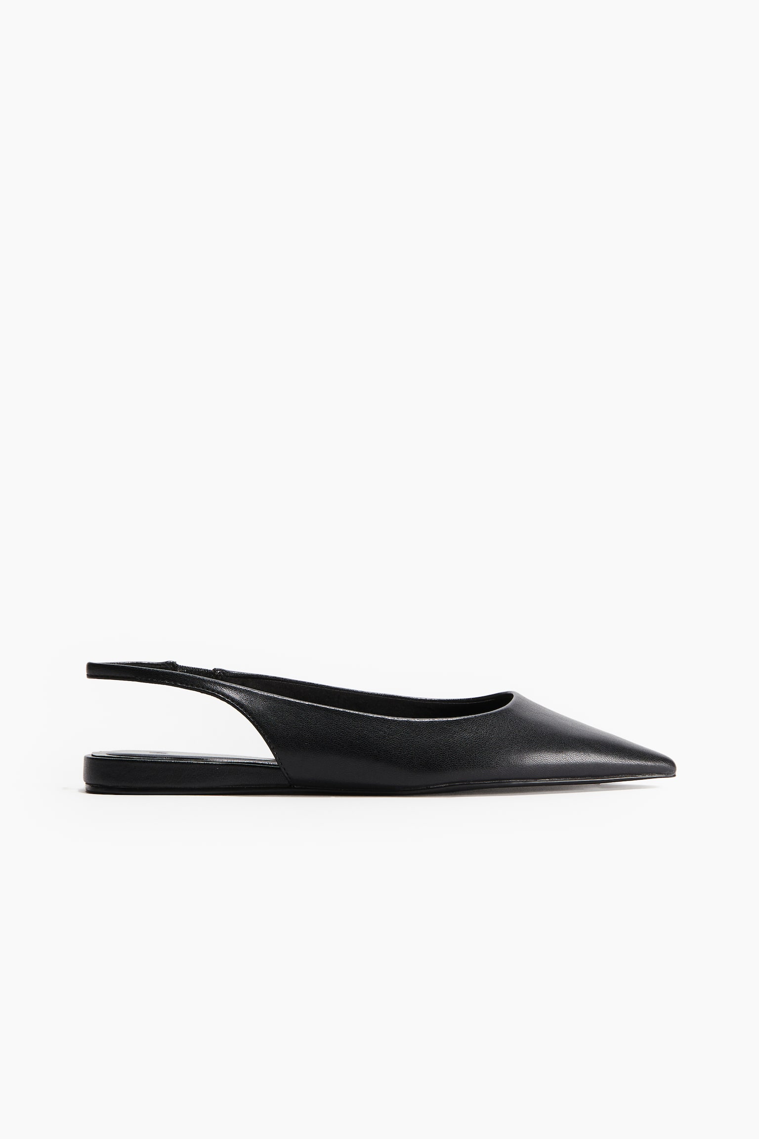 Pointed Slingbacks - Black/Dark beige - 3