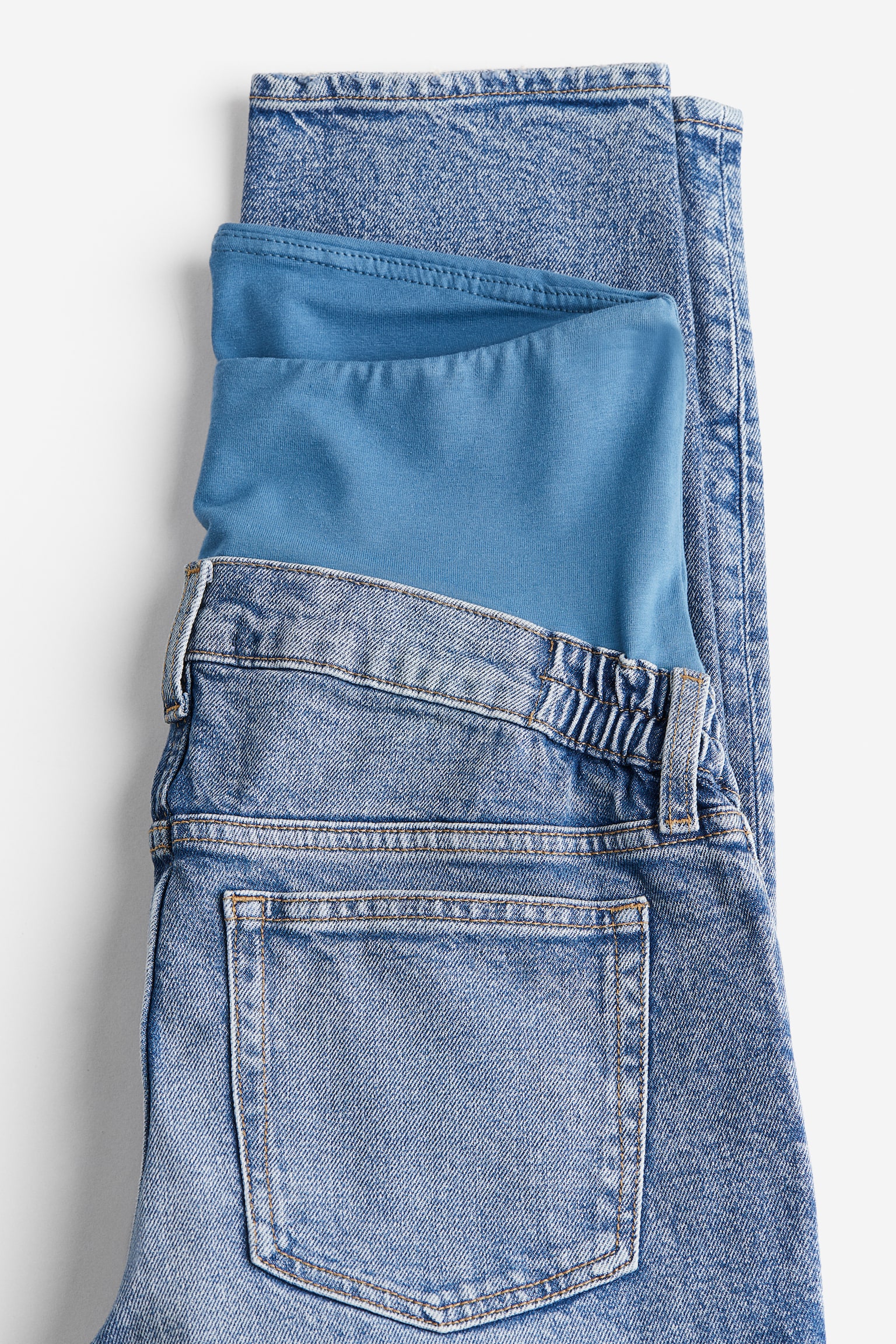 MAMA Slim Ankle Jeans - Denim blue/Light denim blue/Light denim blue - 5