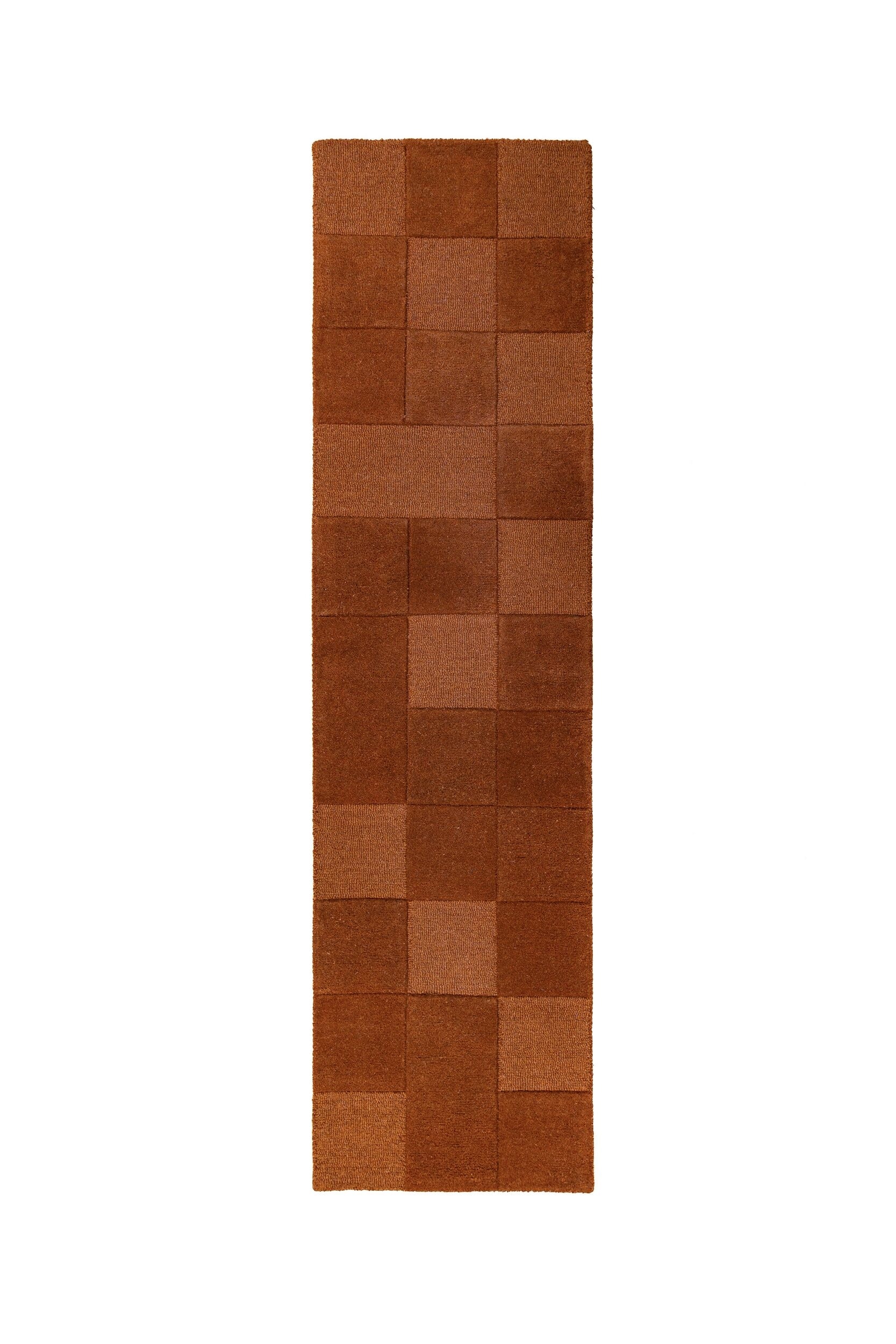 Checkerboard Wollen Loper In Moderne Stijl