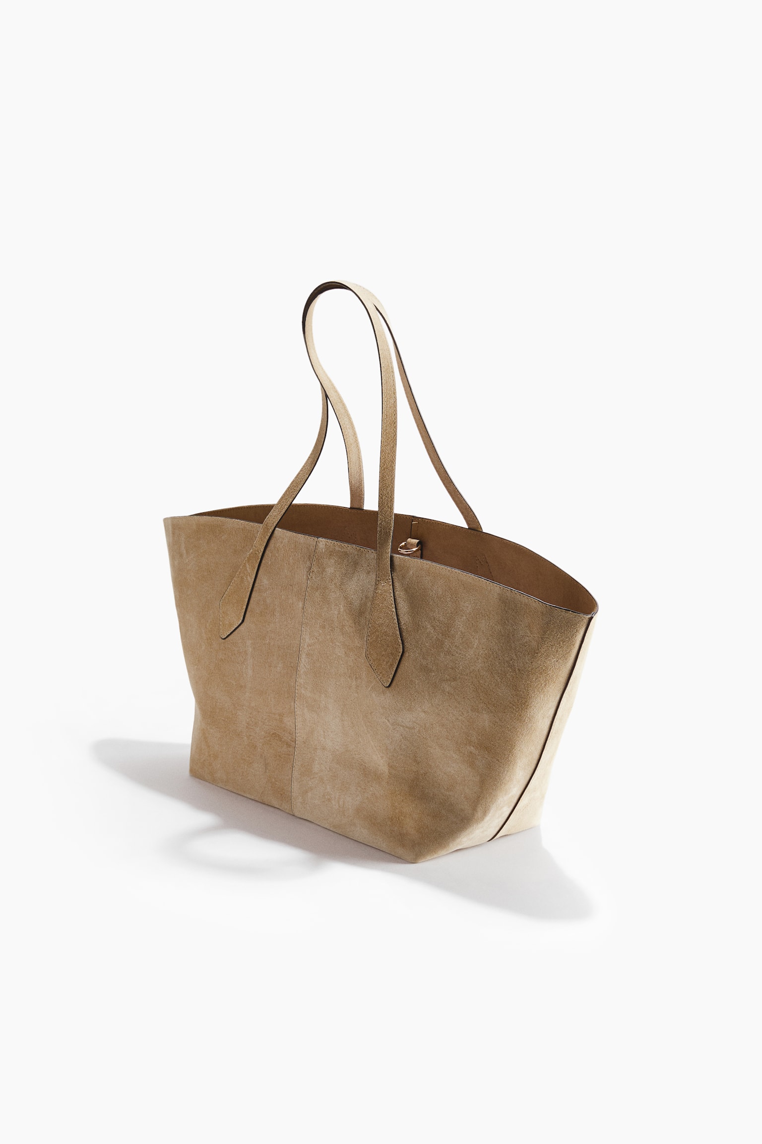 Suede shopper - Beige/Brown/Dark beige - 4