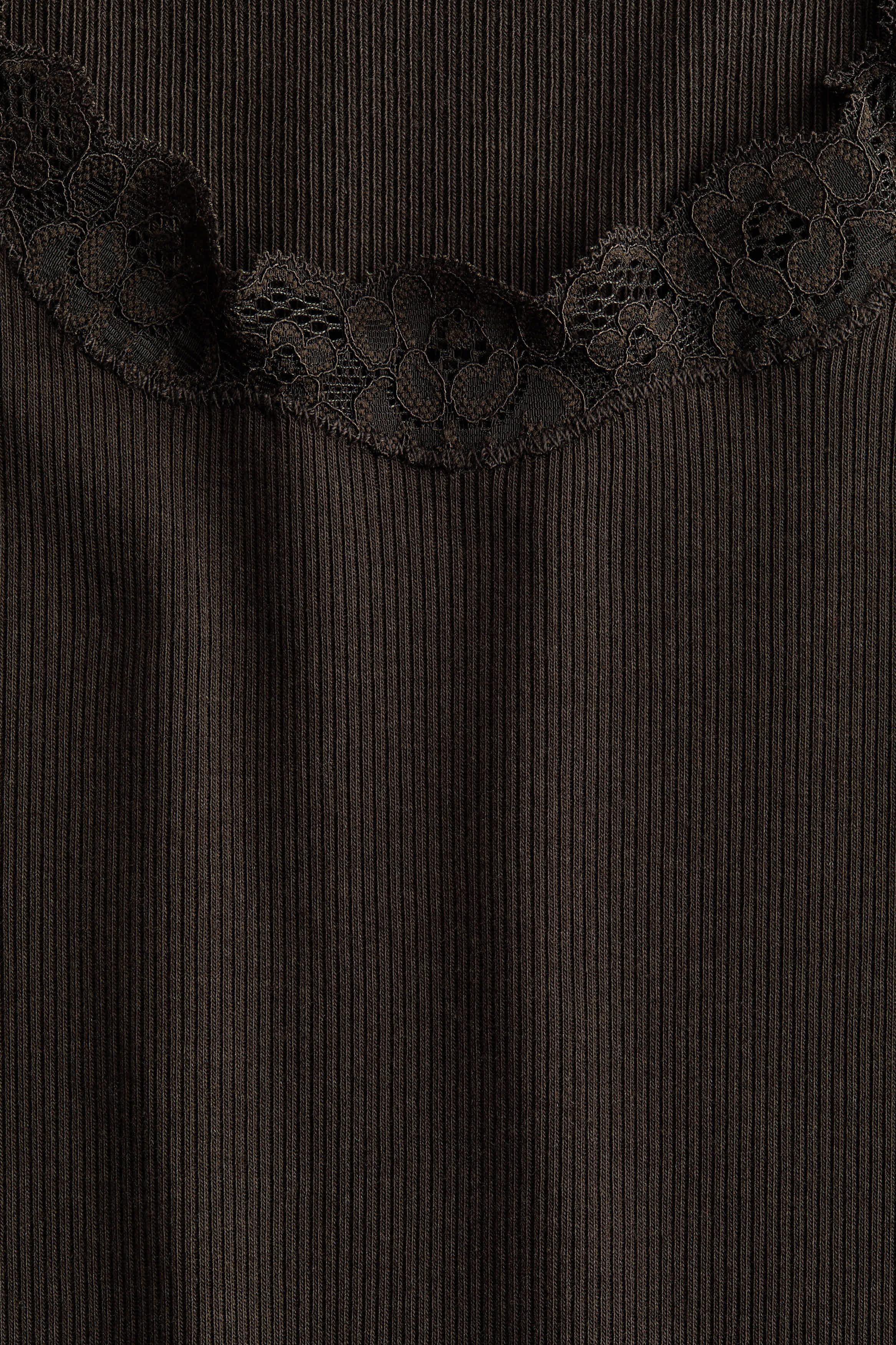 Lace-trimmed viscose-blend vest top