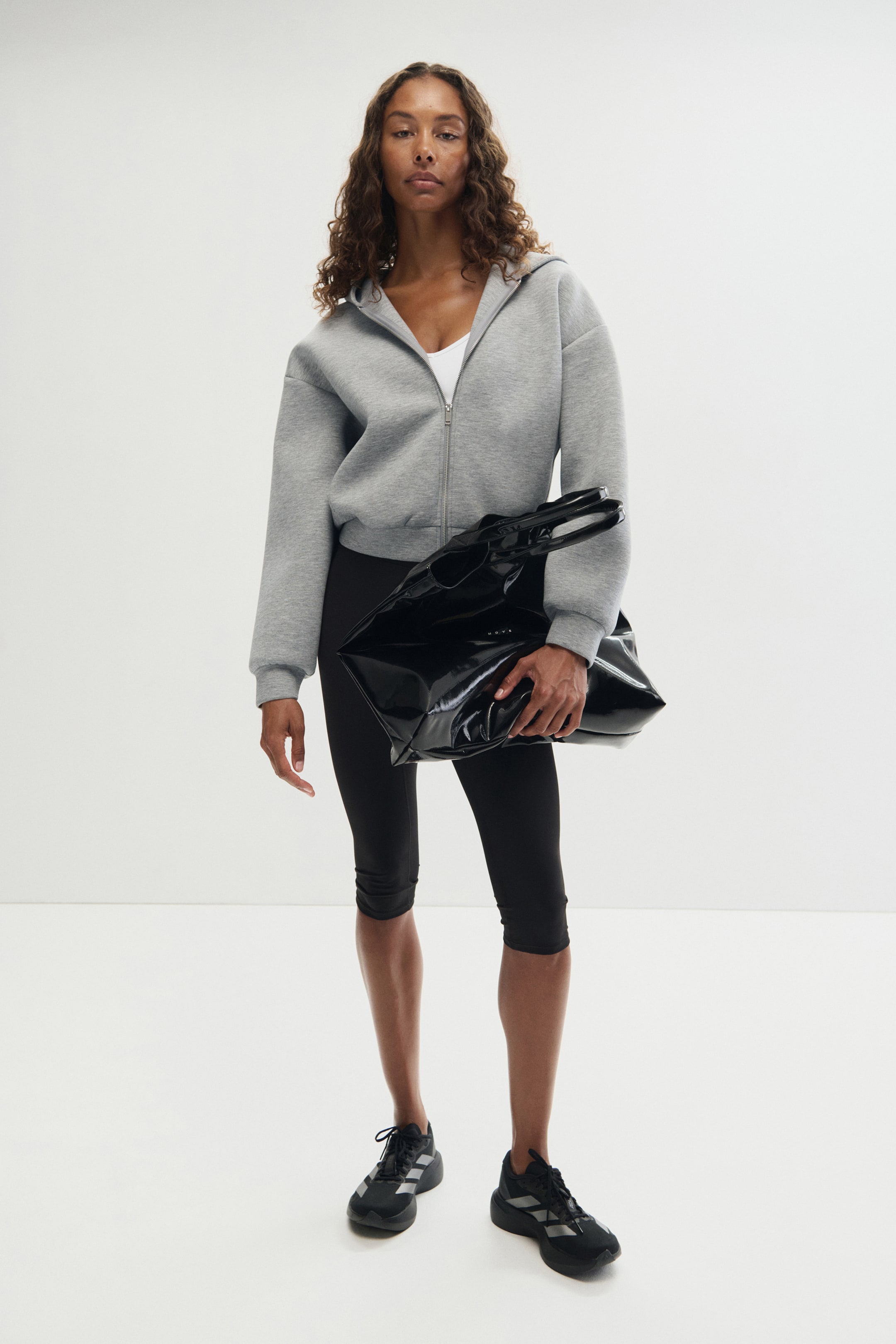View larger image: Sports scuba zip-through hoodie - Light grey - Ladies | H&M IN 1