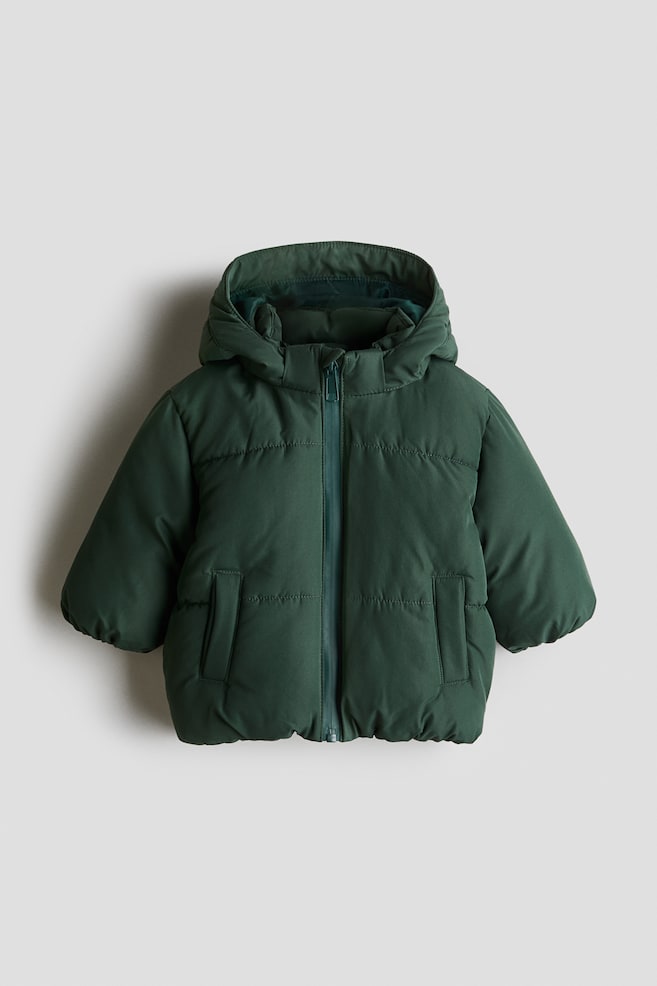 Piumino - Verde scuro/Blu polvere chiaro - 1