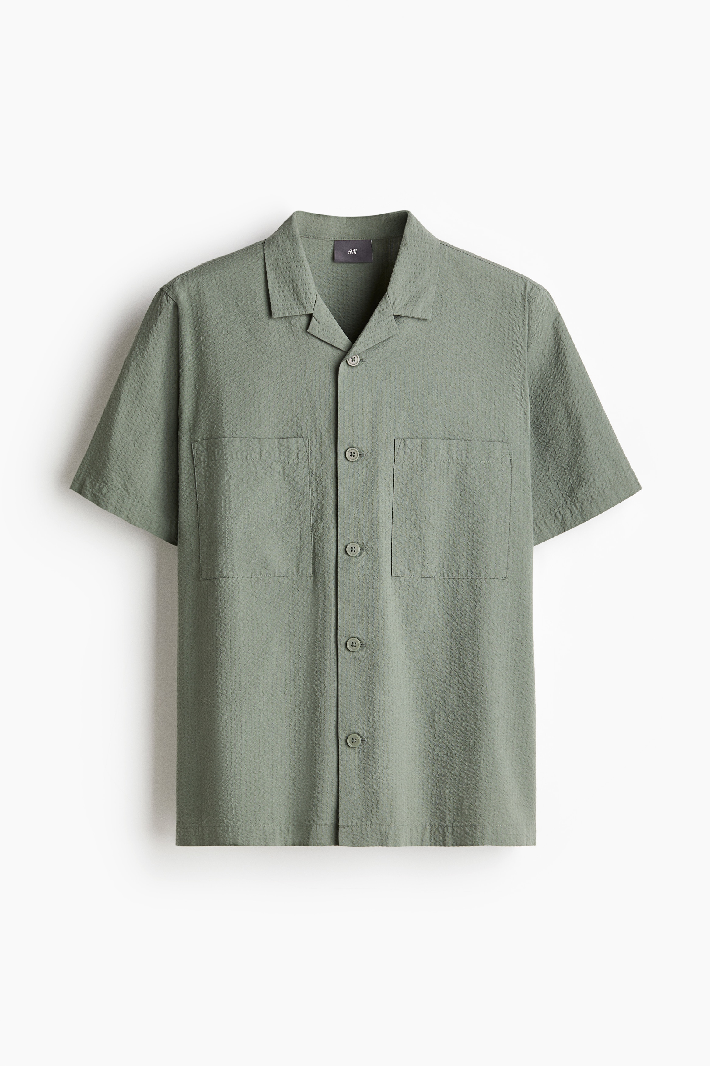 Seersucker pyjama shirt and shorts