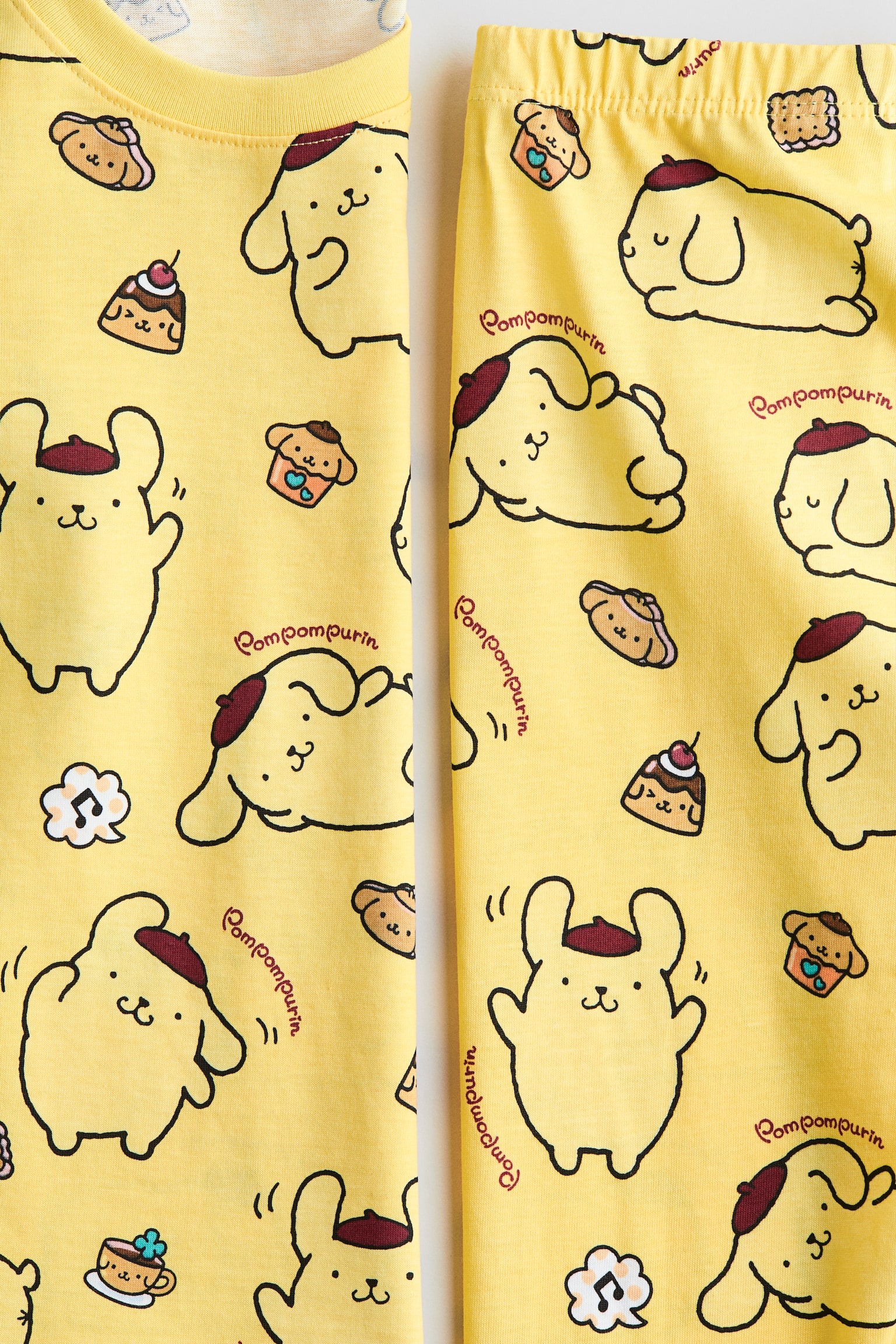 Printed cotton pyjamas - Yellow/Pompompurin/Dark grey/Badtz-Maru/White/Pochacco - 3