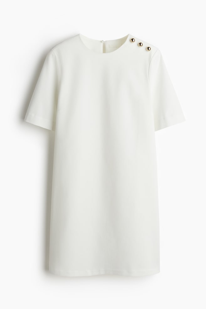 A-line Dress - White/Black/Light beige/Leopard print/Red - 1