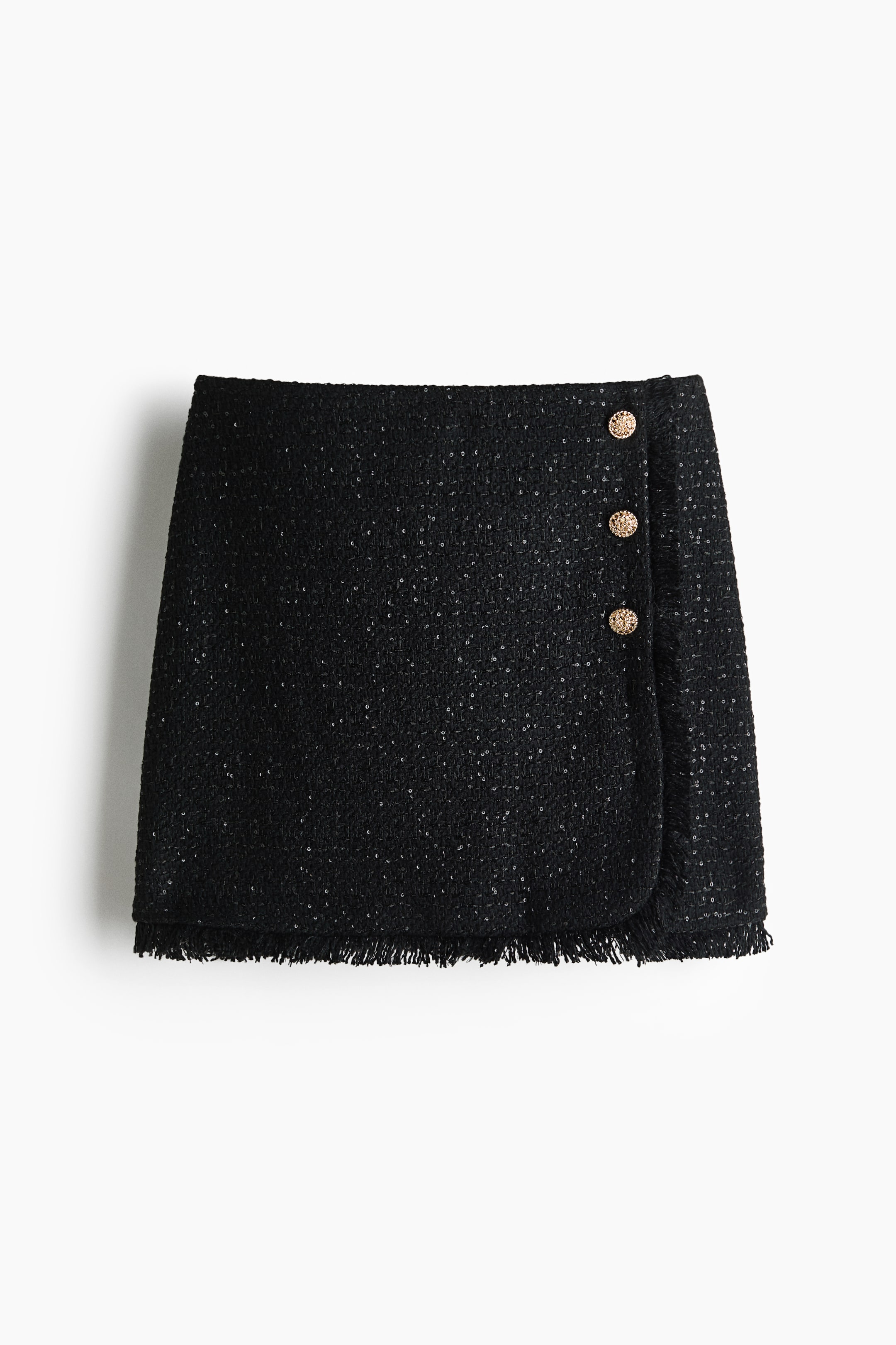 Jupe à sequins en tricot bouclé
