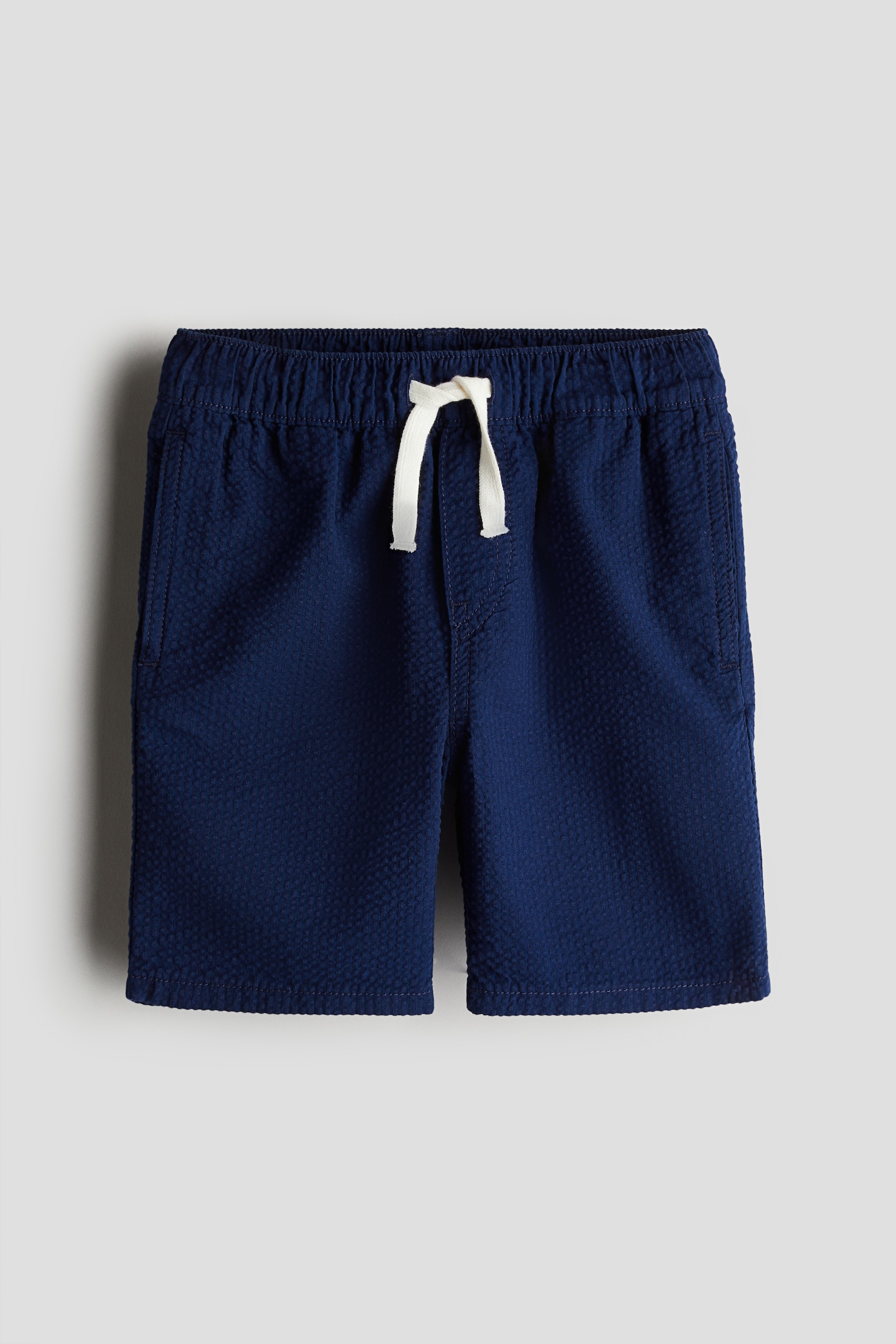 Pull-on shorts - Navy blue/Beige/Beige/Green - 1