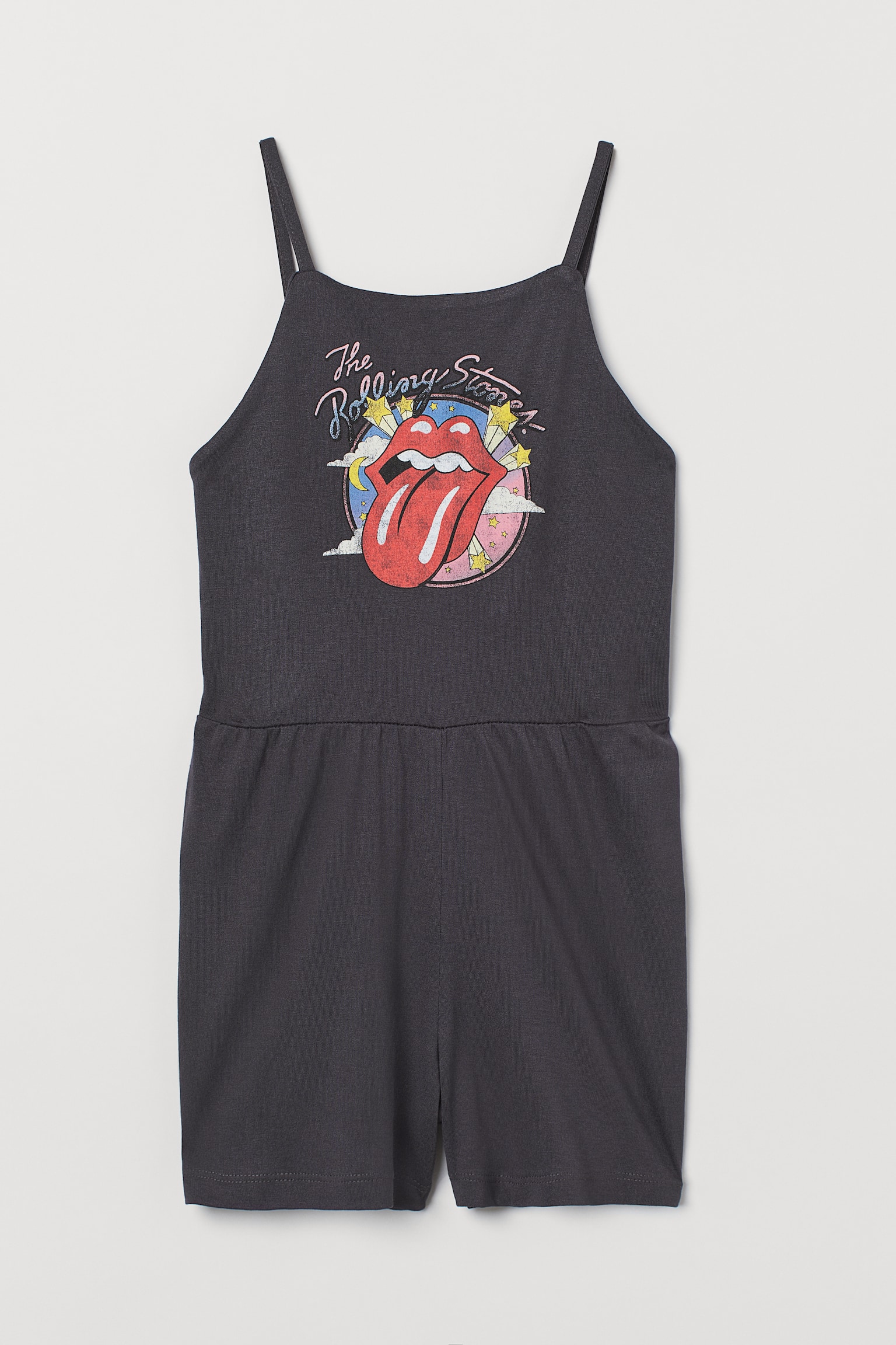 Print Playsuit - Dark grey/The Rolling Stones/Light green/Mickey Mouse - 1