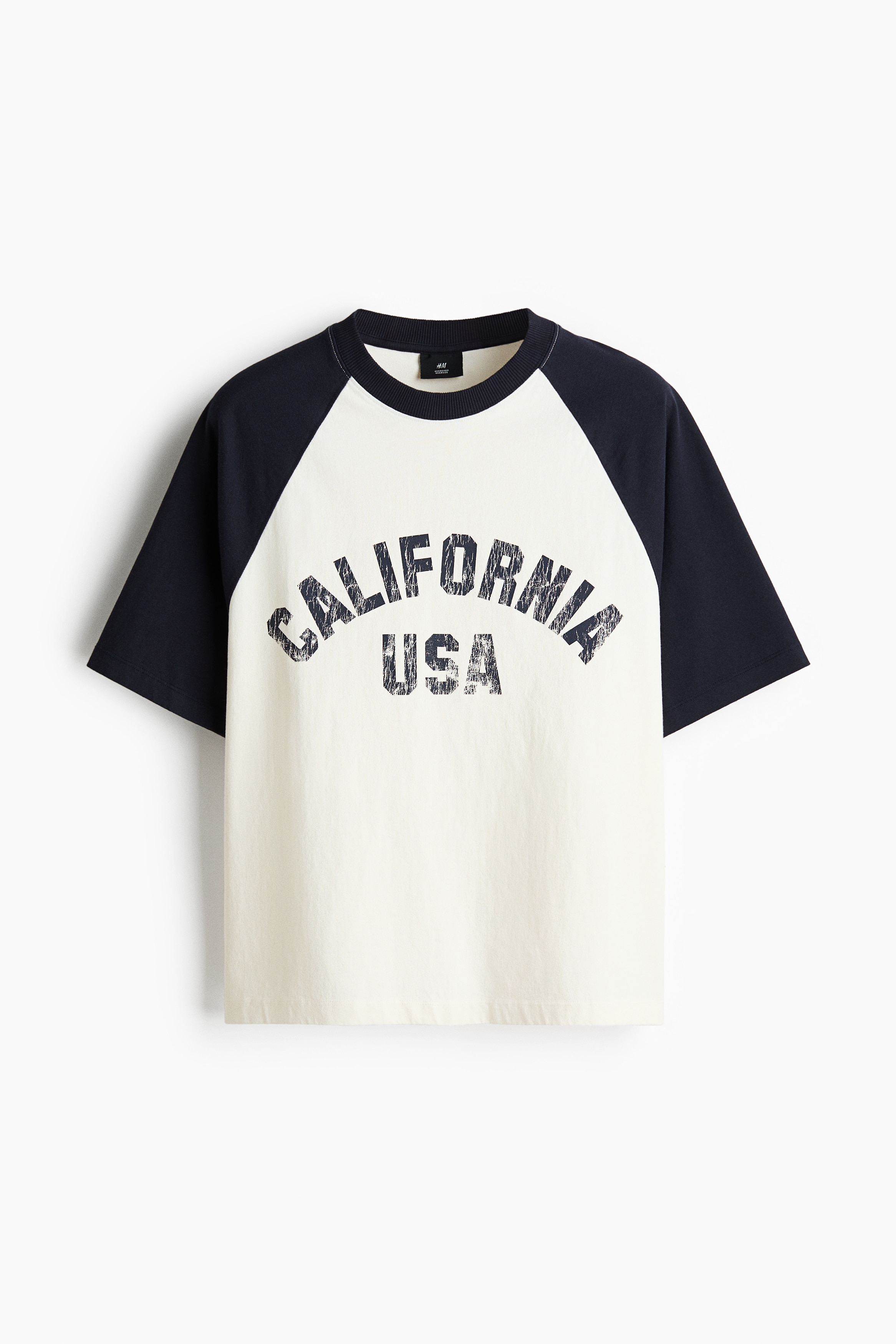 Oversized Printed T-Shirt - White/California