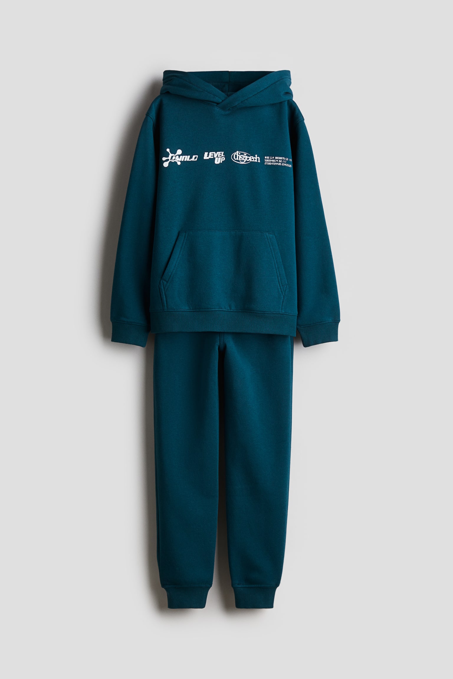 2-piece sweatshirt set - Dark turquoise/Level Up - 1