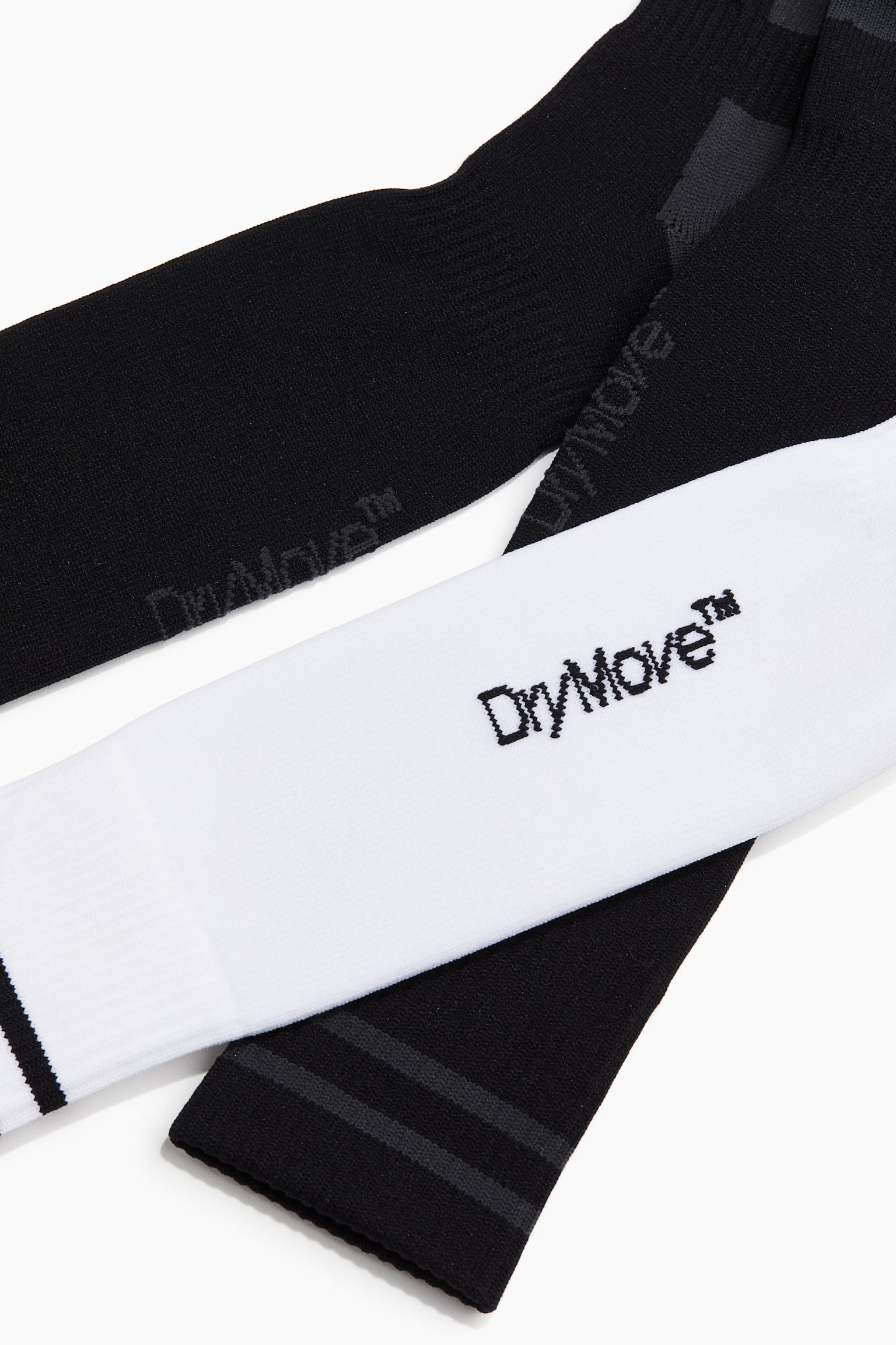 2-pack football socks in DryMove™ - Black/White - 3