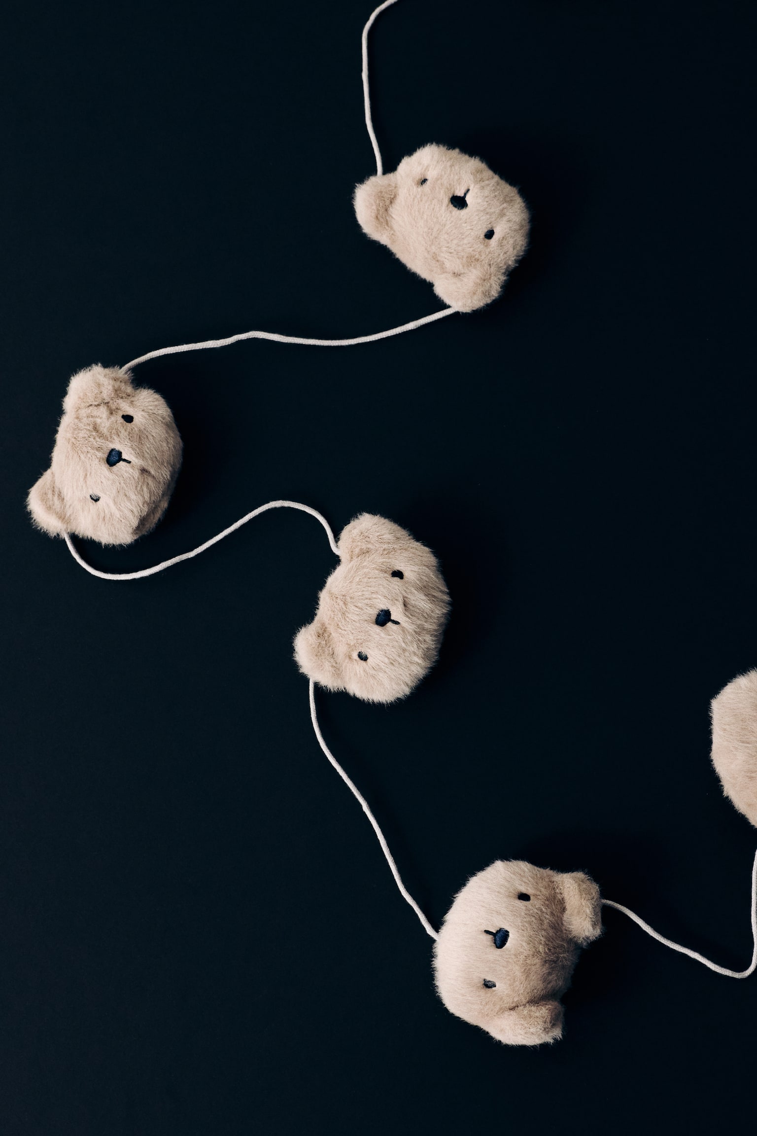 Детские мягкие игрушки H&M Teddy Bear Garland, цвет: Светлый серо-коричневый — фото 2