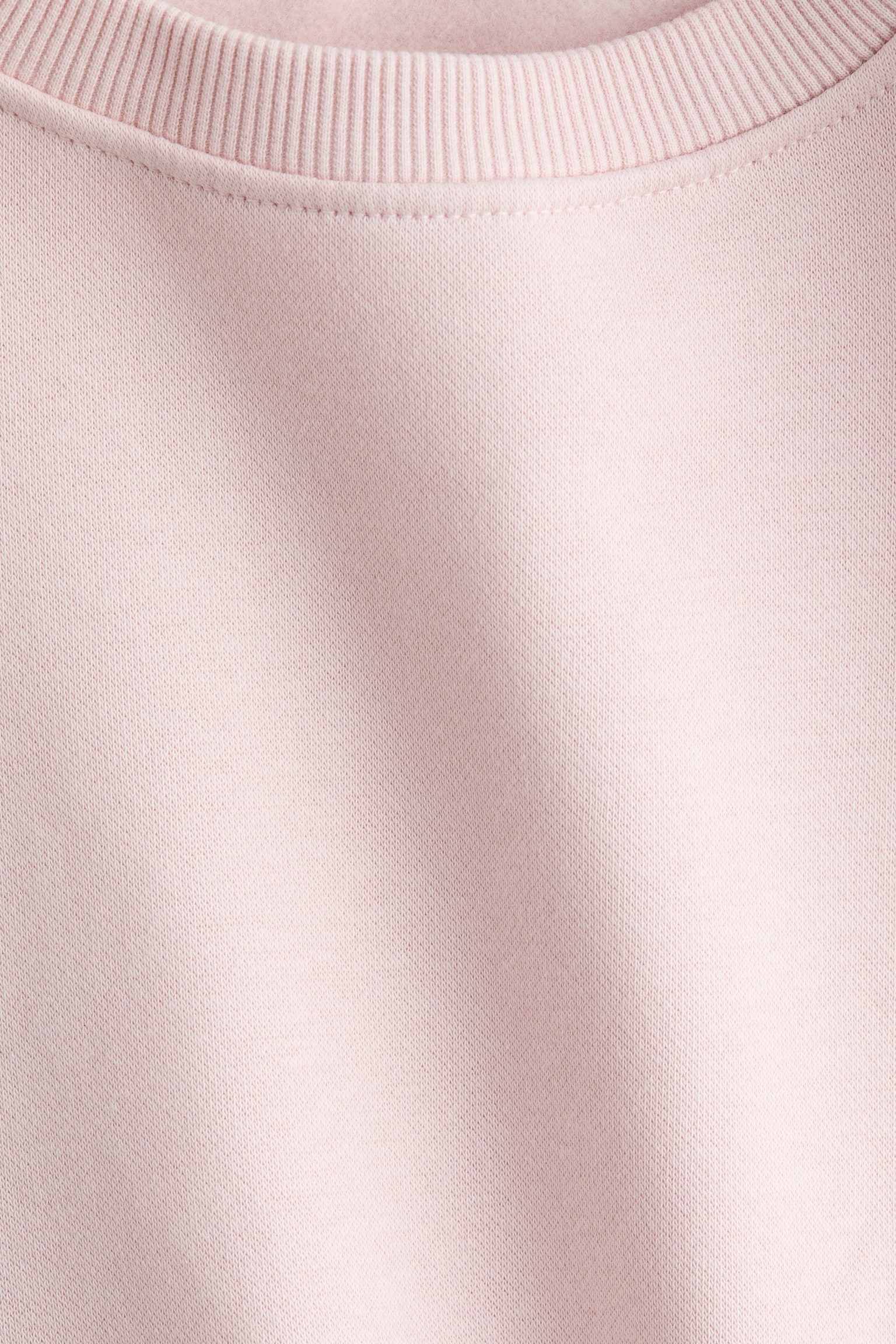 Crew-neck Sweatshirt - Light pink/Cream melange/Dusty pink/Light gray - 2