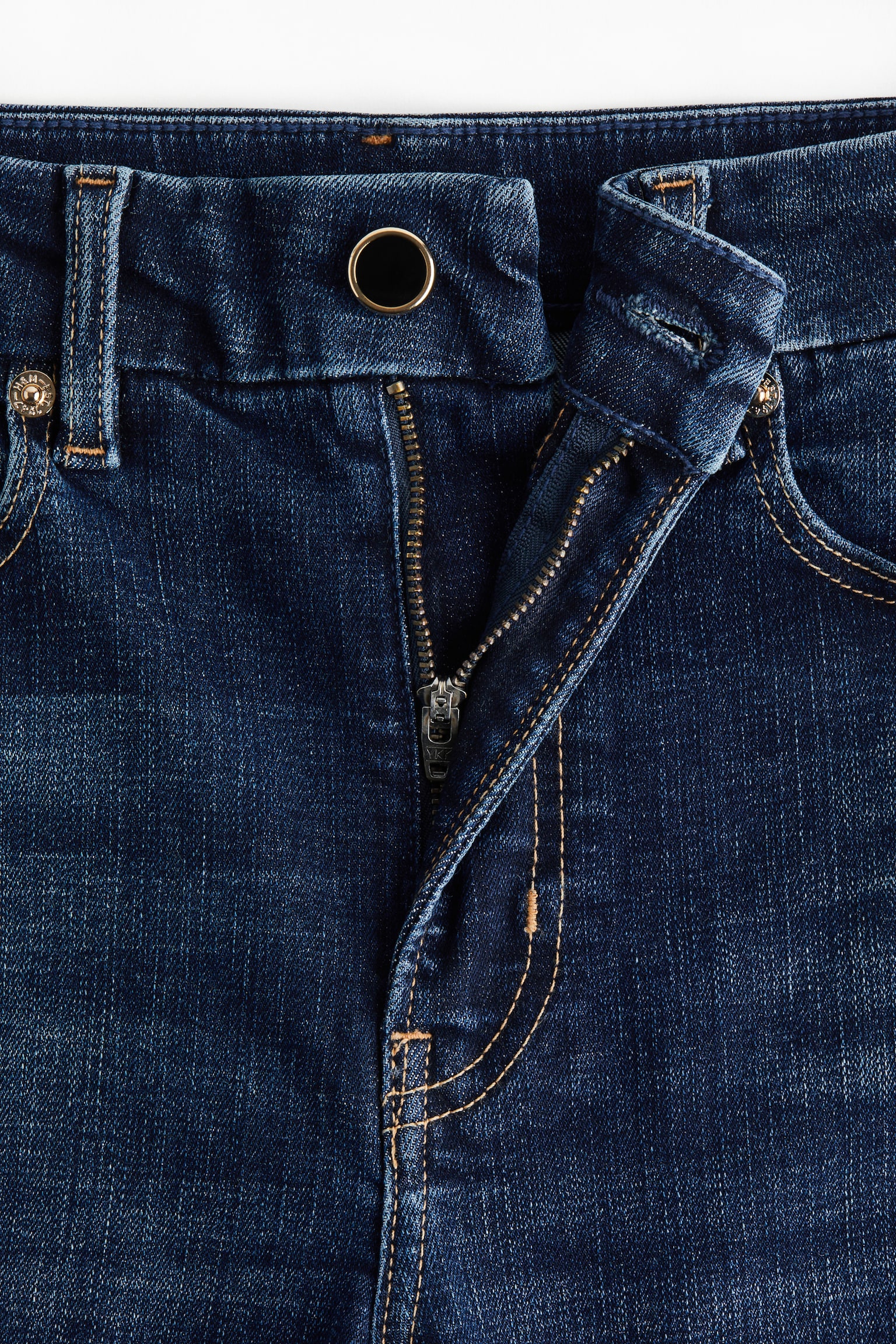 Женские джинсы H&M Skinny High, цвет: Тёмный джинсовый синий — фото 5